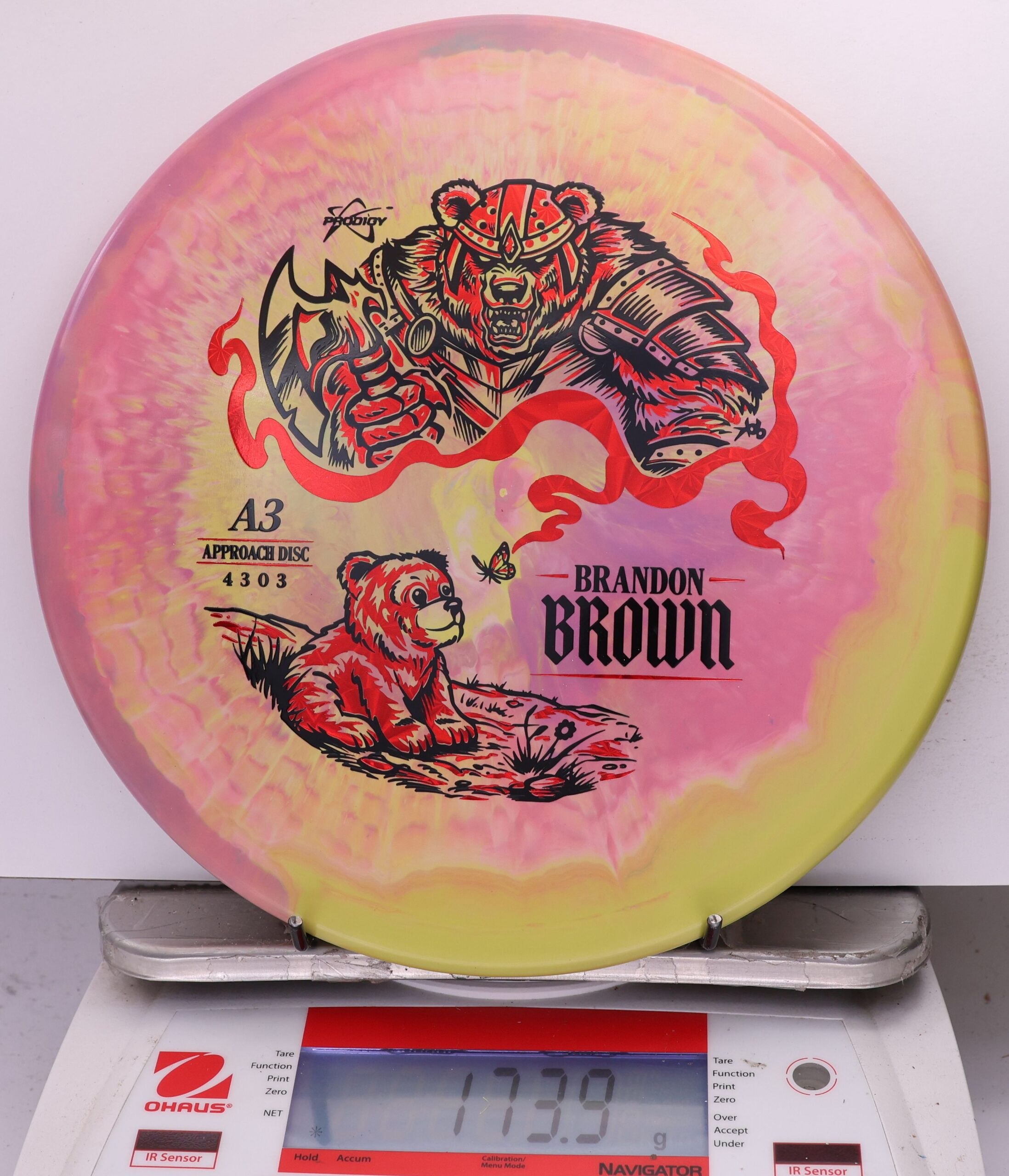759686 Prodigy A3, 500 Spectrum Brandon Brown 2026 Signature Series - #14 PinkYellow, 174