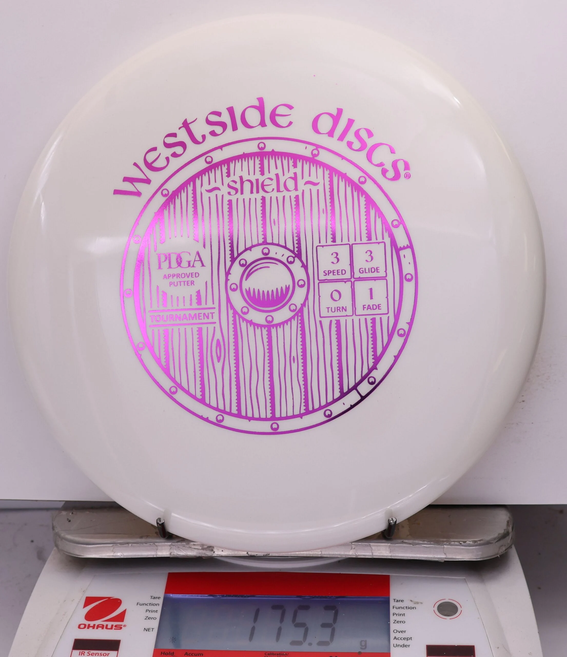 768025 Tournament Shield - #971 White, 175