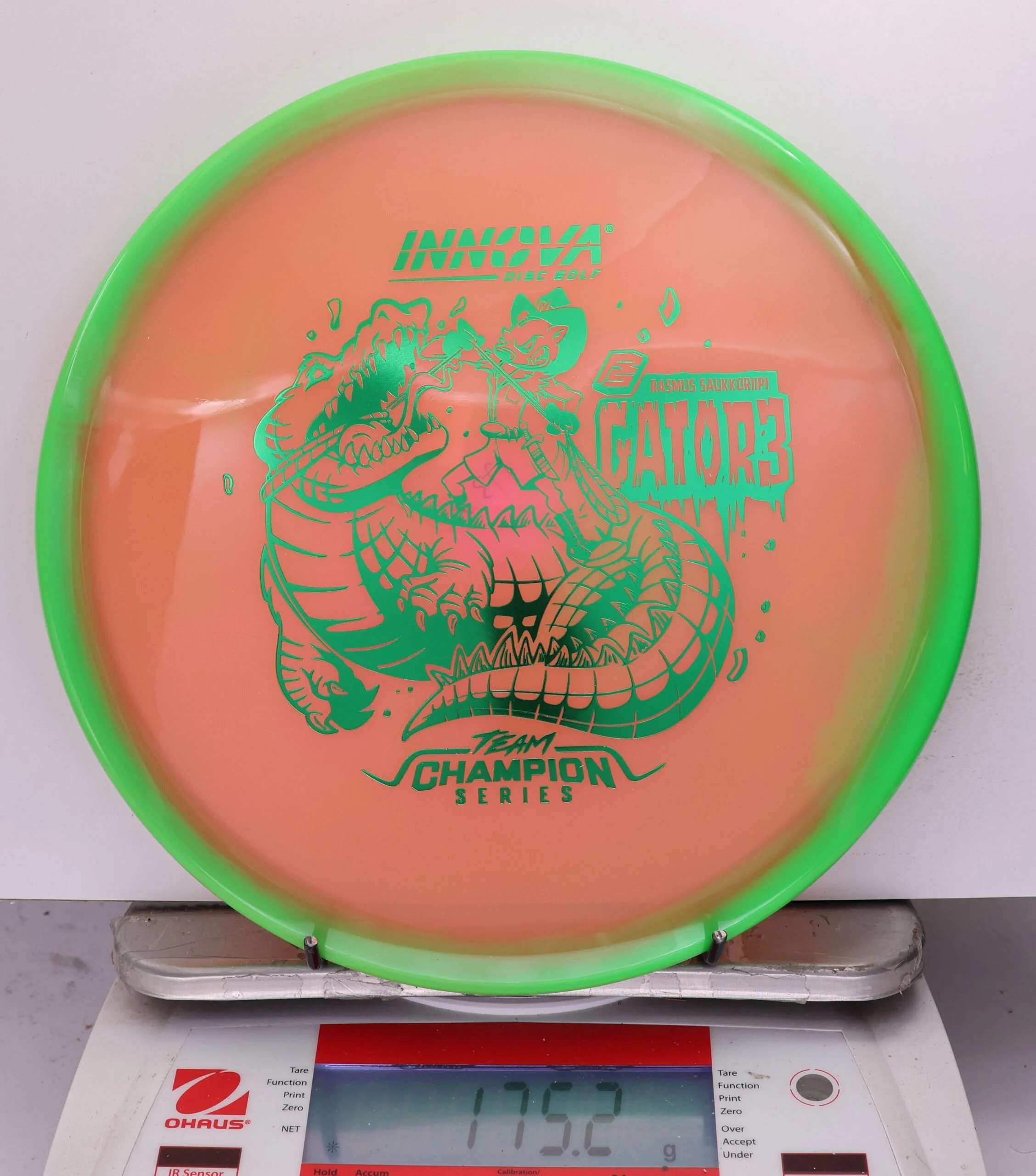 778240 Halo Champion Gator3, Rasmus Saukkoriipi 2026 Tour Series - #823 Green-Orange, 175