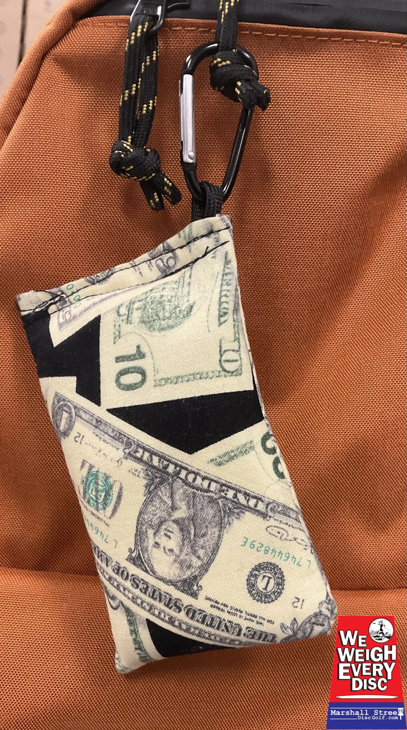 789908 Chalky Bags with Carabiner - Money-BlackCream, Chalky Bags