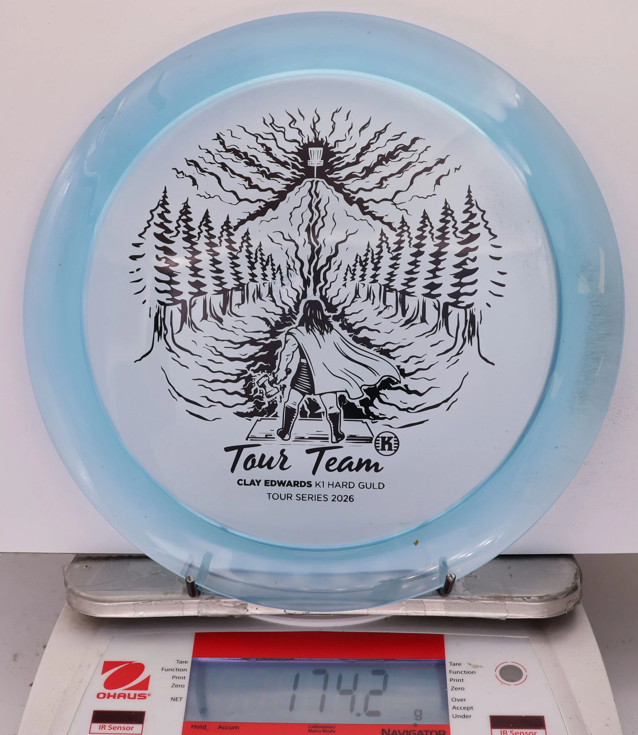 792271 K1 Hard Guld, Clay Edwards 2026 Tour Series - #12 LtBlue, 174