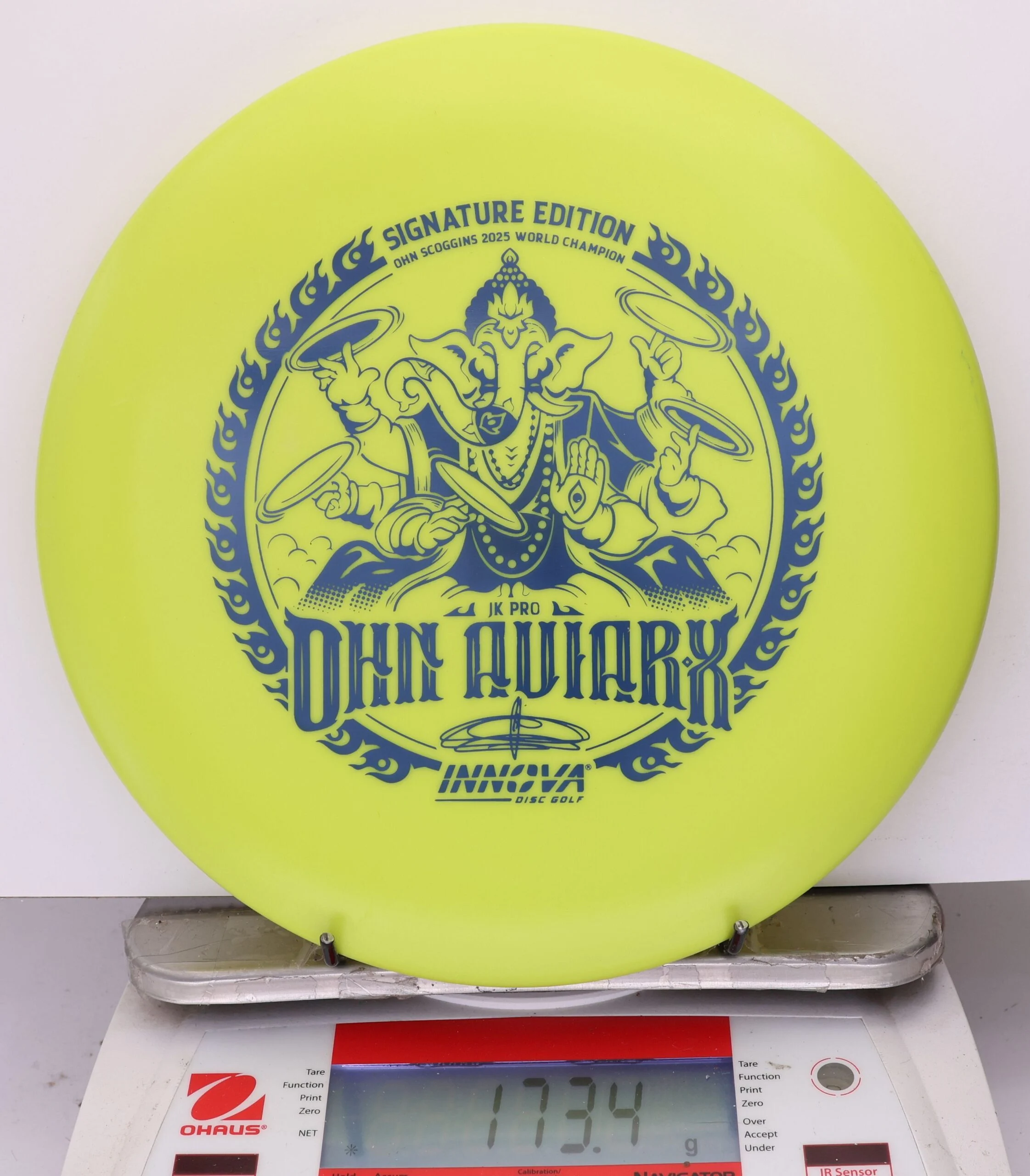 792642 JK Pro Aviar-X, Ohn Scoggins FPO World Champion Character - Signature Edition - #18 Yellow, 173