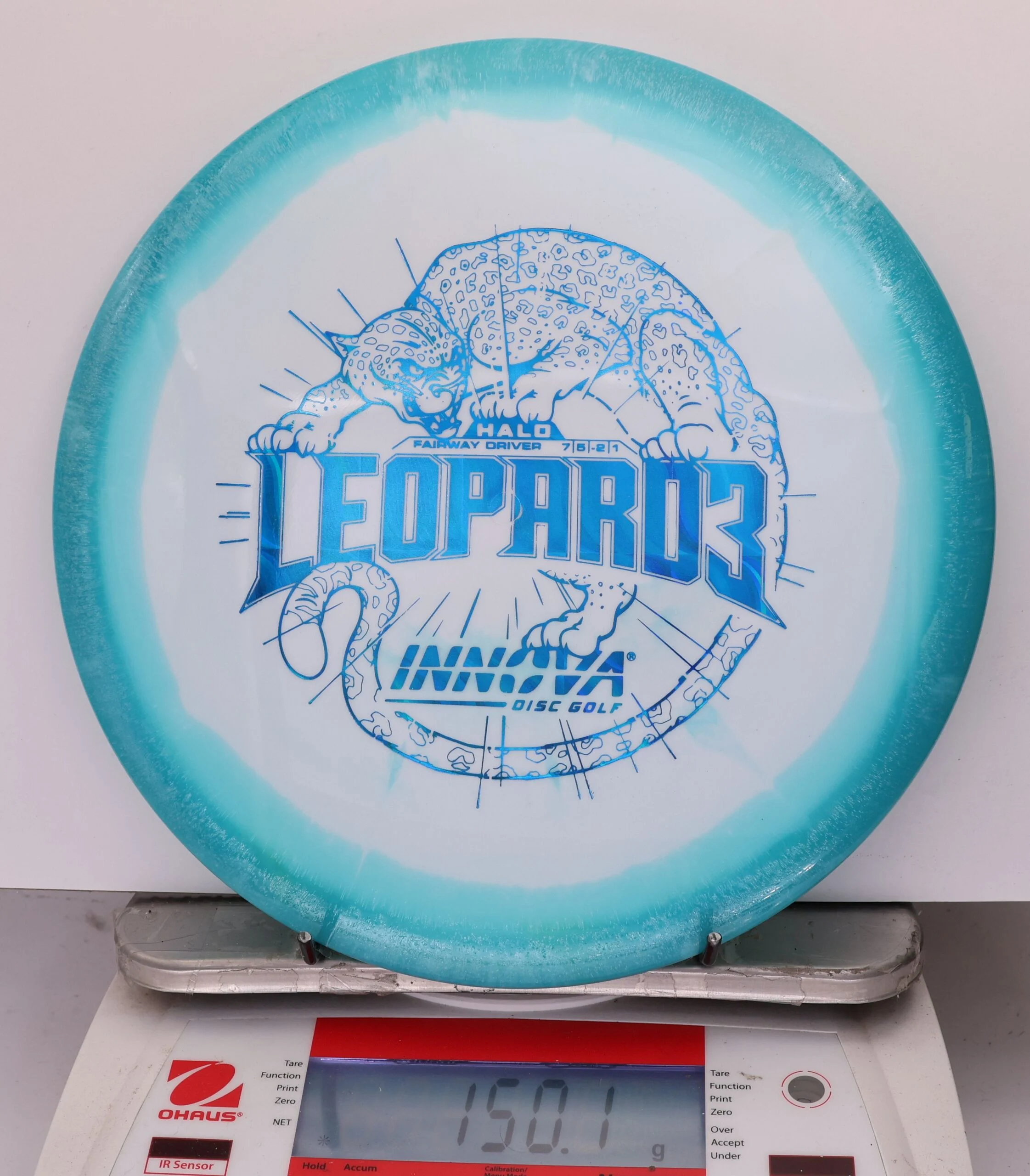 798055 Halo Star Leopard3 - #990 Teal-White, 150