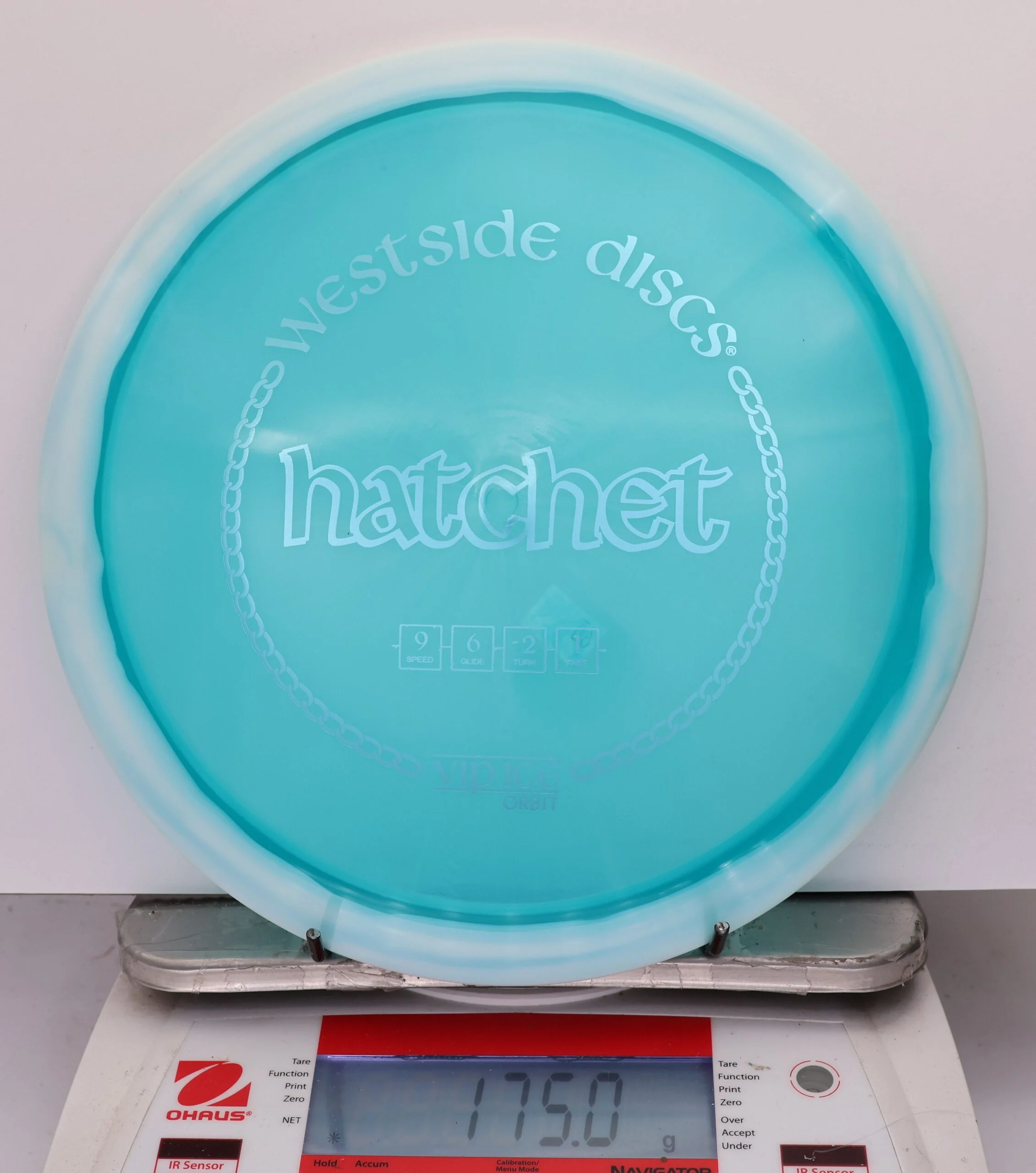 803663 VIP Ice Orbit Hatchet - #09 White-Aqua, 175