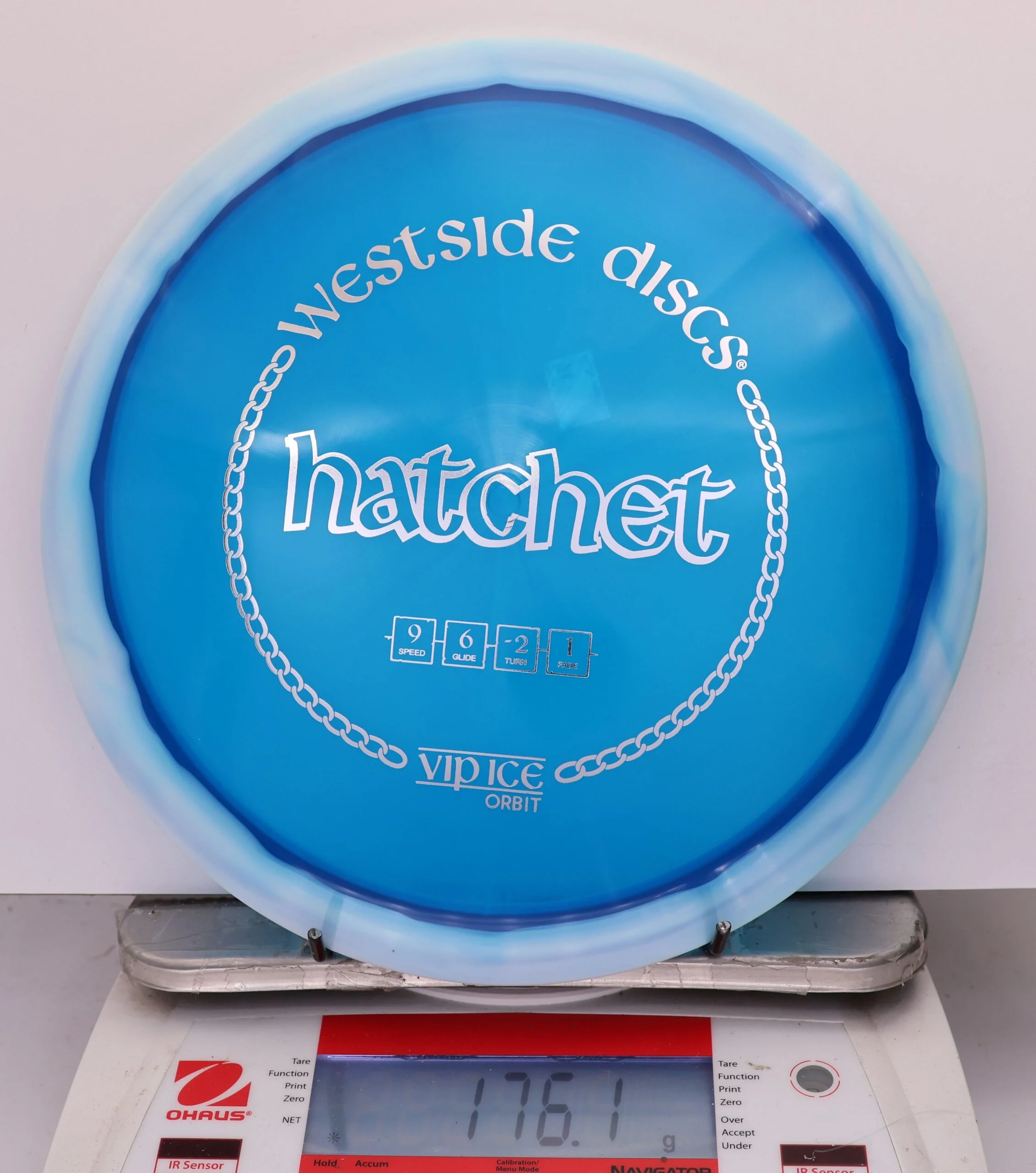 803679 VIP Ice Orbit Hatchet - #14 White-Blue, 176