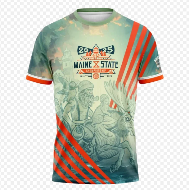 805146 TSA Maine States Jersey 2025 - Maine2025-GreenOrange, Large