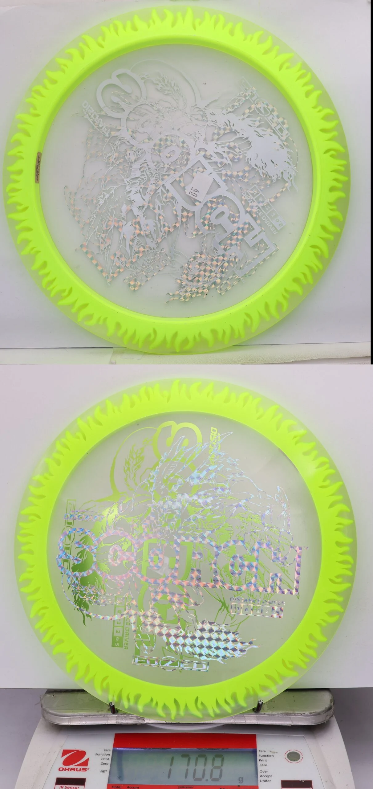 807934 X-Out FuZed Line Scorch - Flames - #40 Clear-NYellow, 171