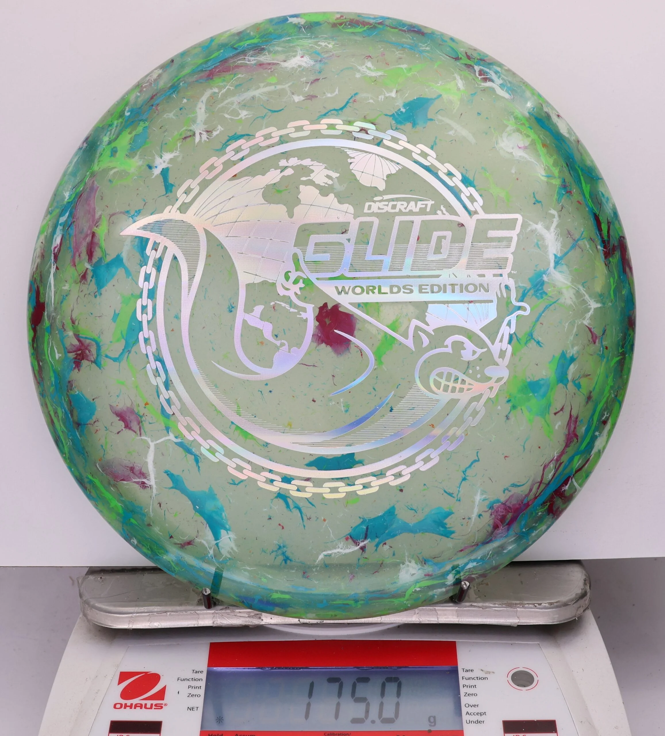 810376 Z FLX Jawbreaker Glide, 2026 Worlds - #32 GreenBlueRed, 175