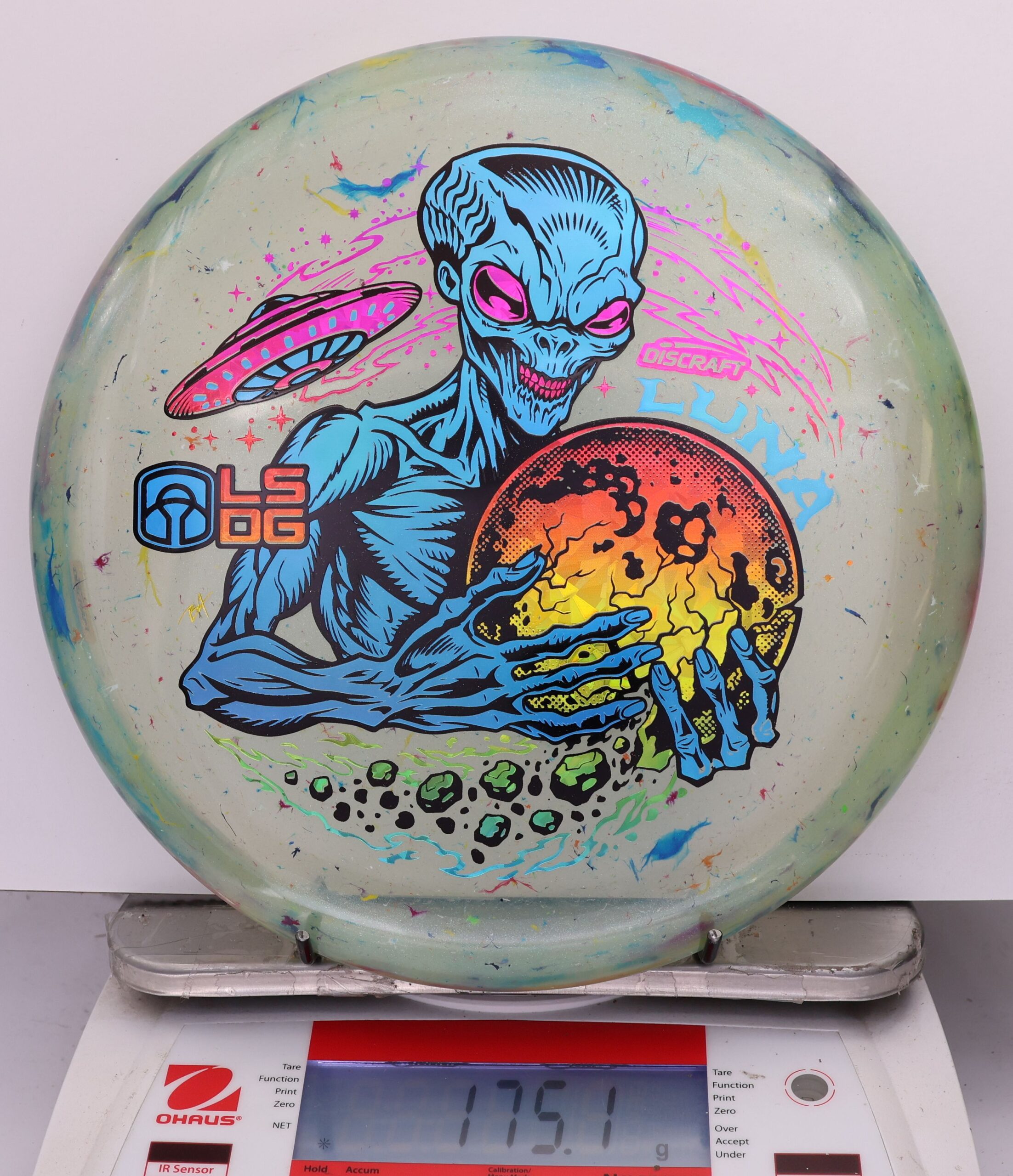 813814 Z FLX Jawbreaker Luna, Paul McBeth Ledgestone - Tri Foil - #04 BlueGreen, 175