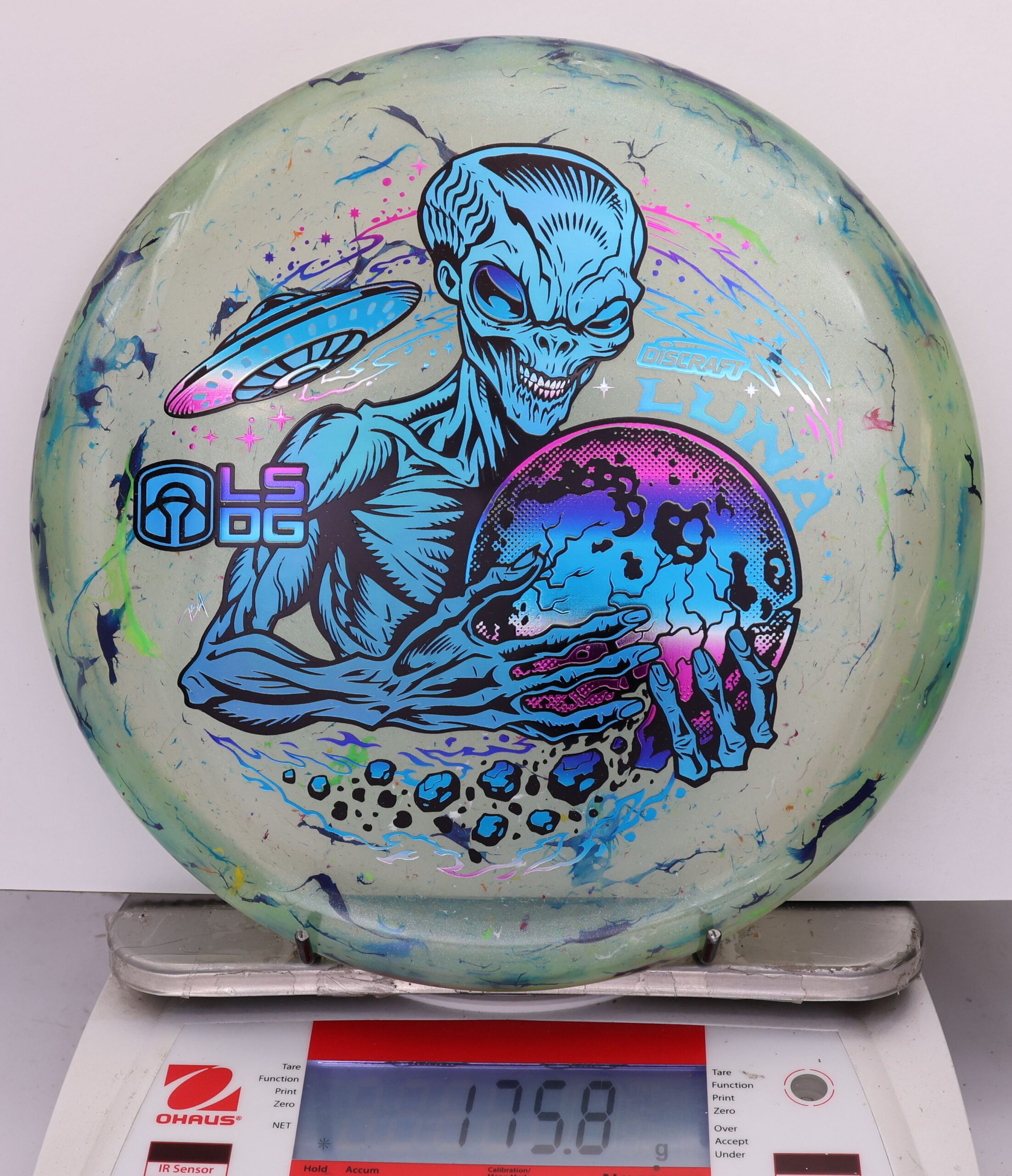 813815 Z FLX Jawbreaker Luna, Paul McBeth Ledgestone - Tri Foil - #05 BlueGreen, 176
