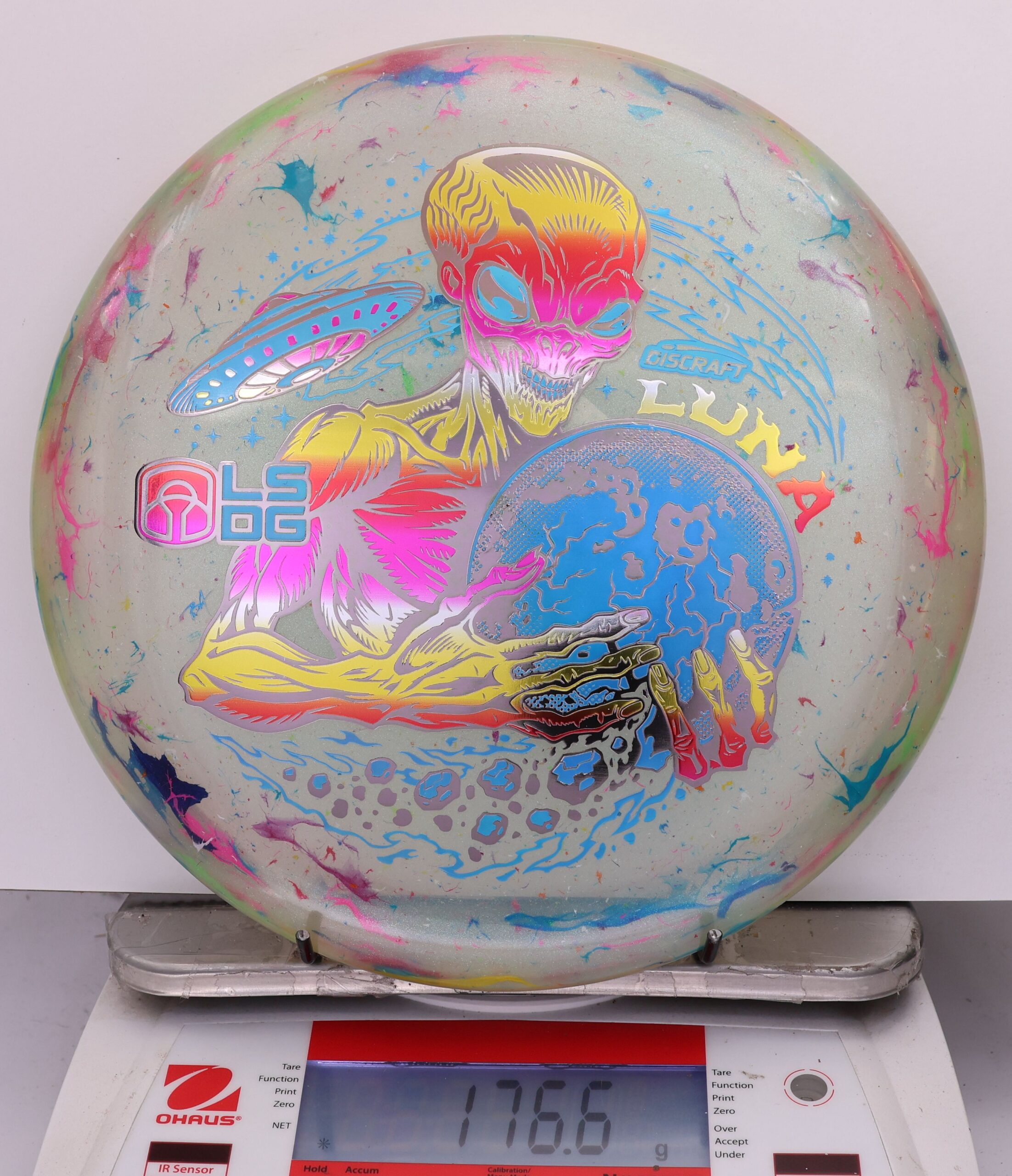 813842 Z FLX Jawbreaker Luna, Paul McBeth Ledgestone - Tri Foil - #08 ClearRedGreen, 177