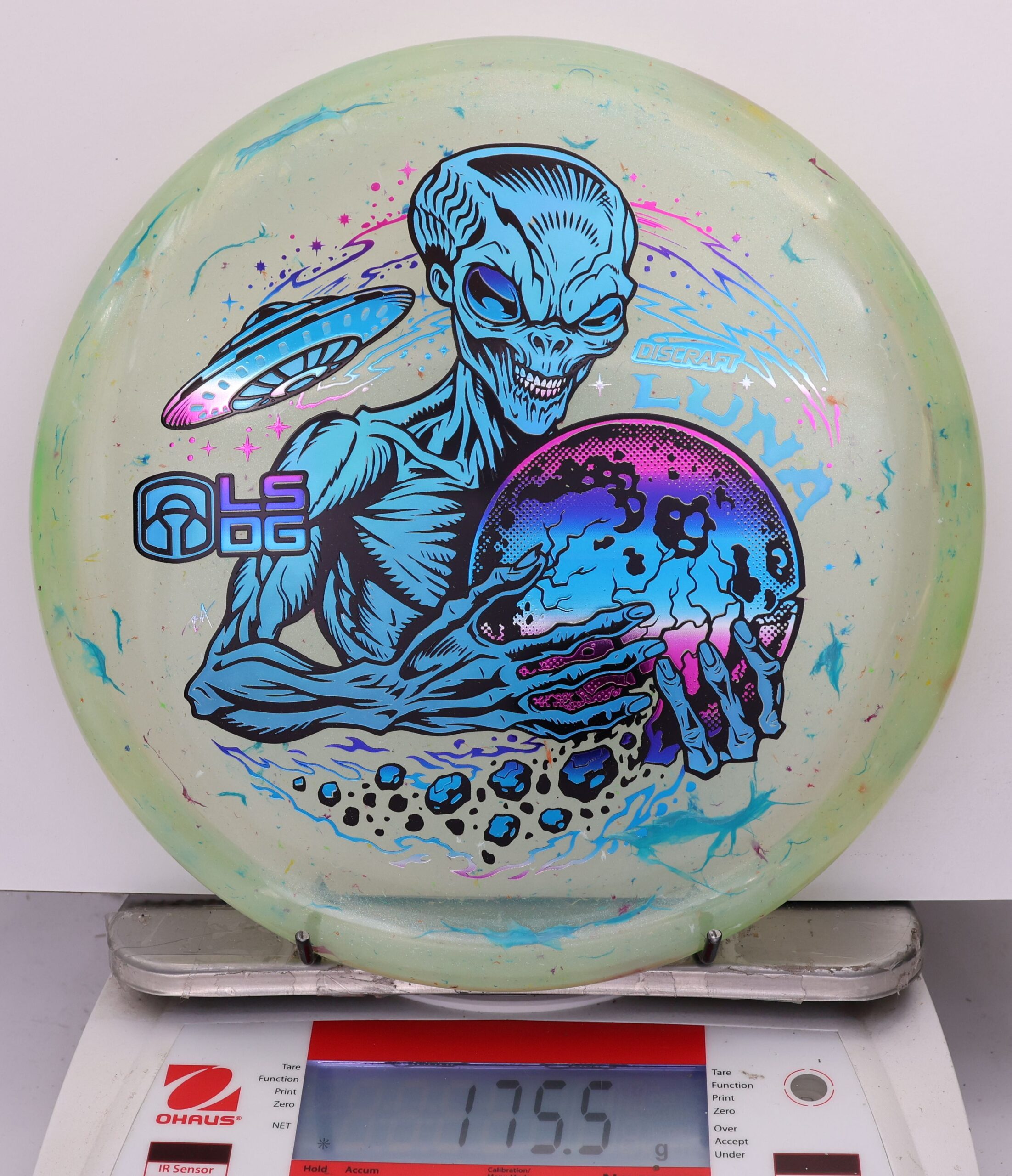 813843 Z FLX Jawbreaker Luna, Paul McBeth Ledgestone - Tri Foil - #09 Green, 176