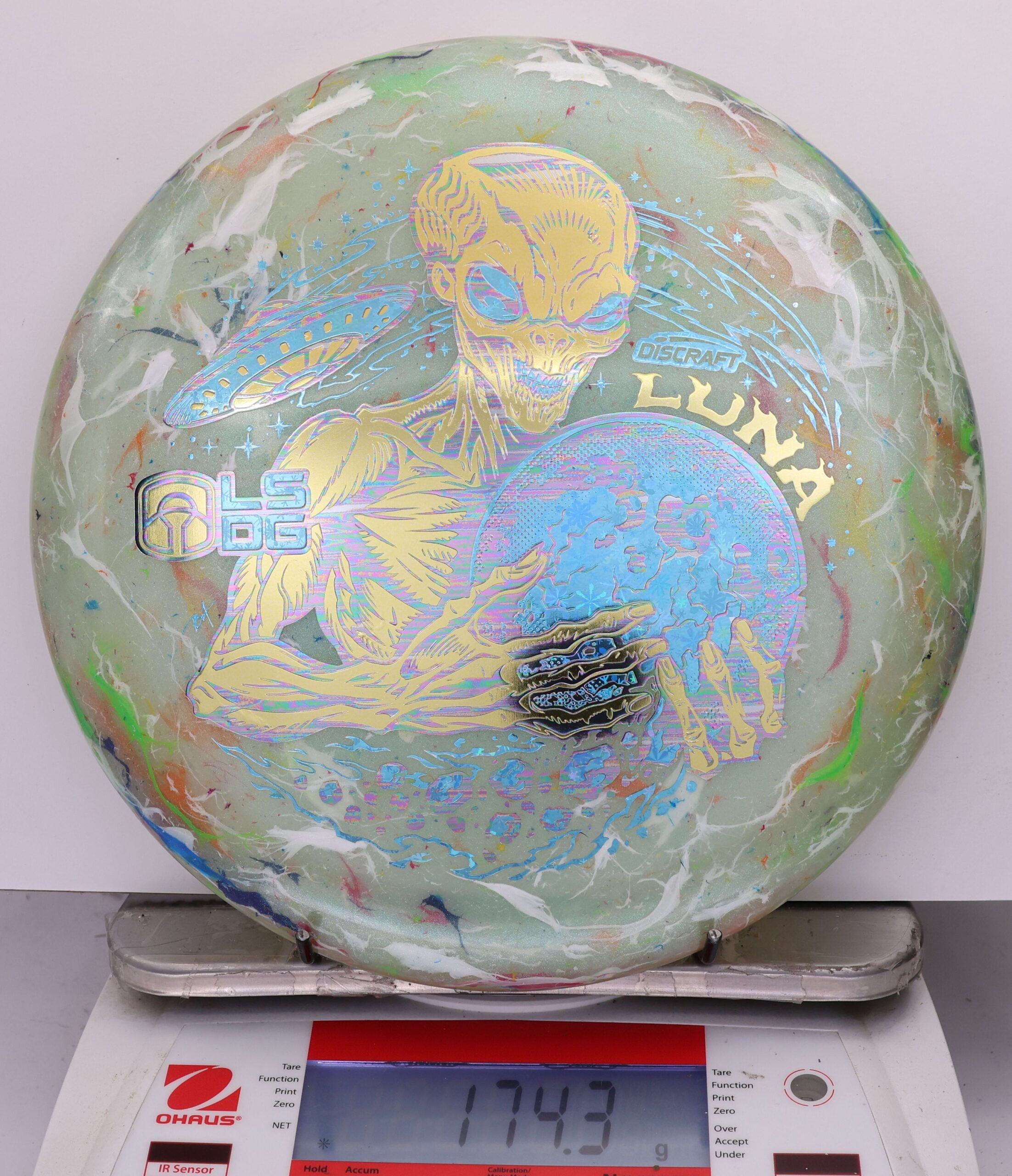 813844 Z FLX Jawbreaker Luna, Paul McBeth Ledgestone - Tri Foil - #10 Green, 174