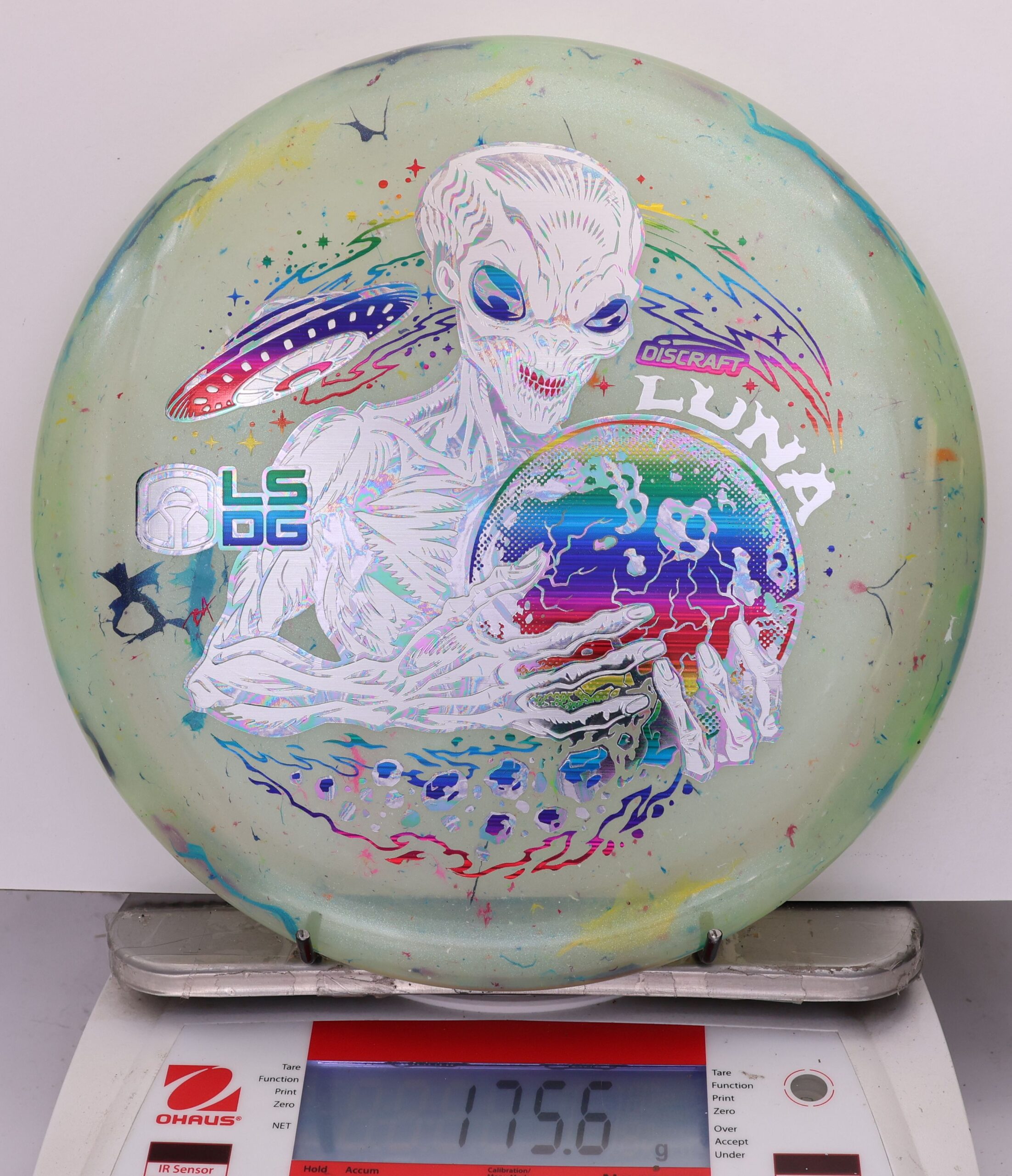 813870 Z FLX Jawbreaker Luna, Paul McBeth Ledgestone - Tri Foil - #12 Green, 176
