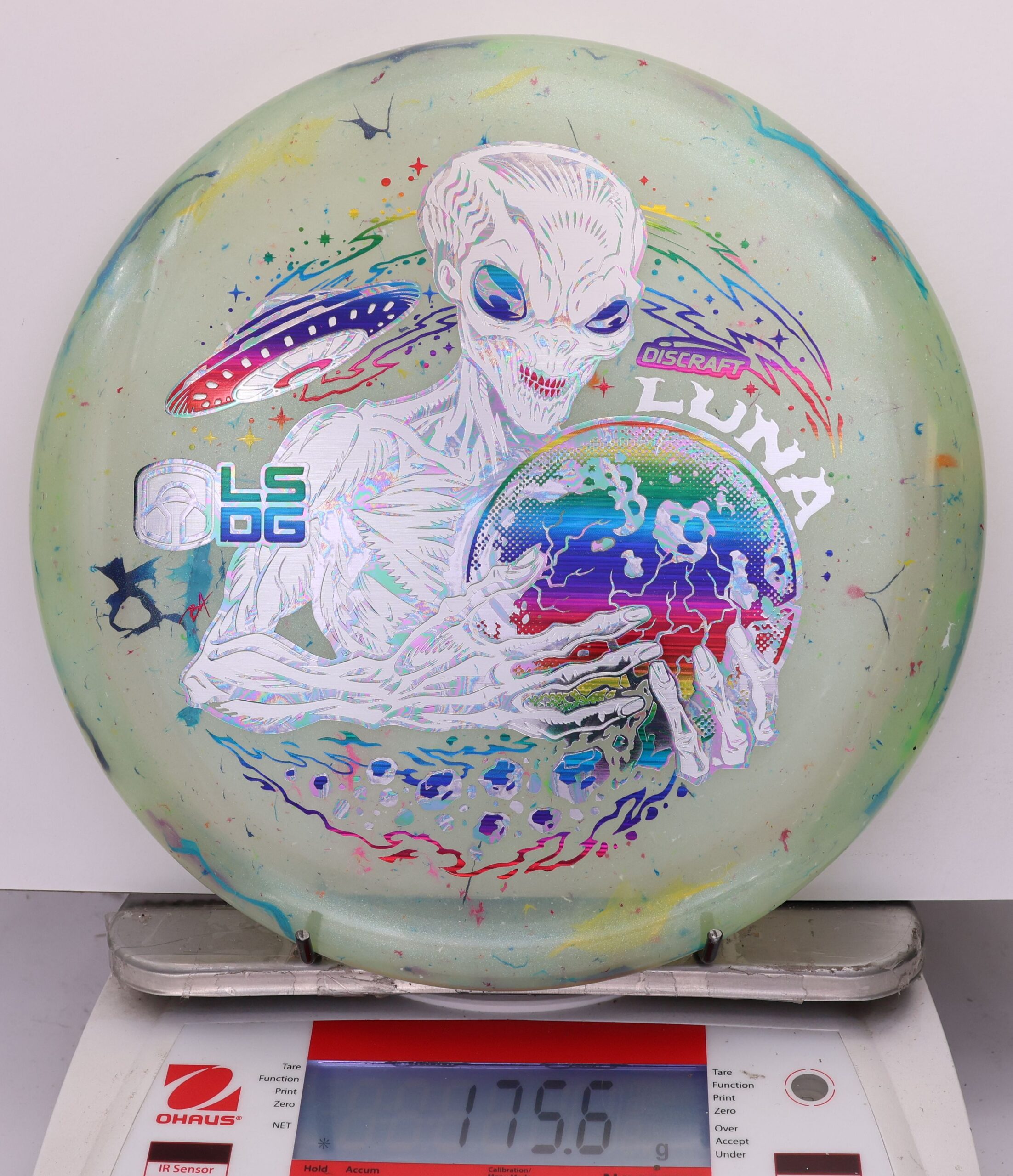 813871 Z FLX Jawbreaker Luna, Paul McBeth Ledgestone - Tri Foil - #13 Green, 176