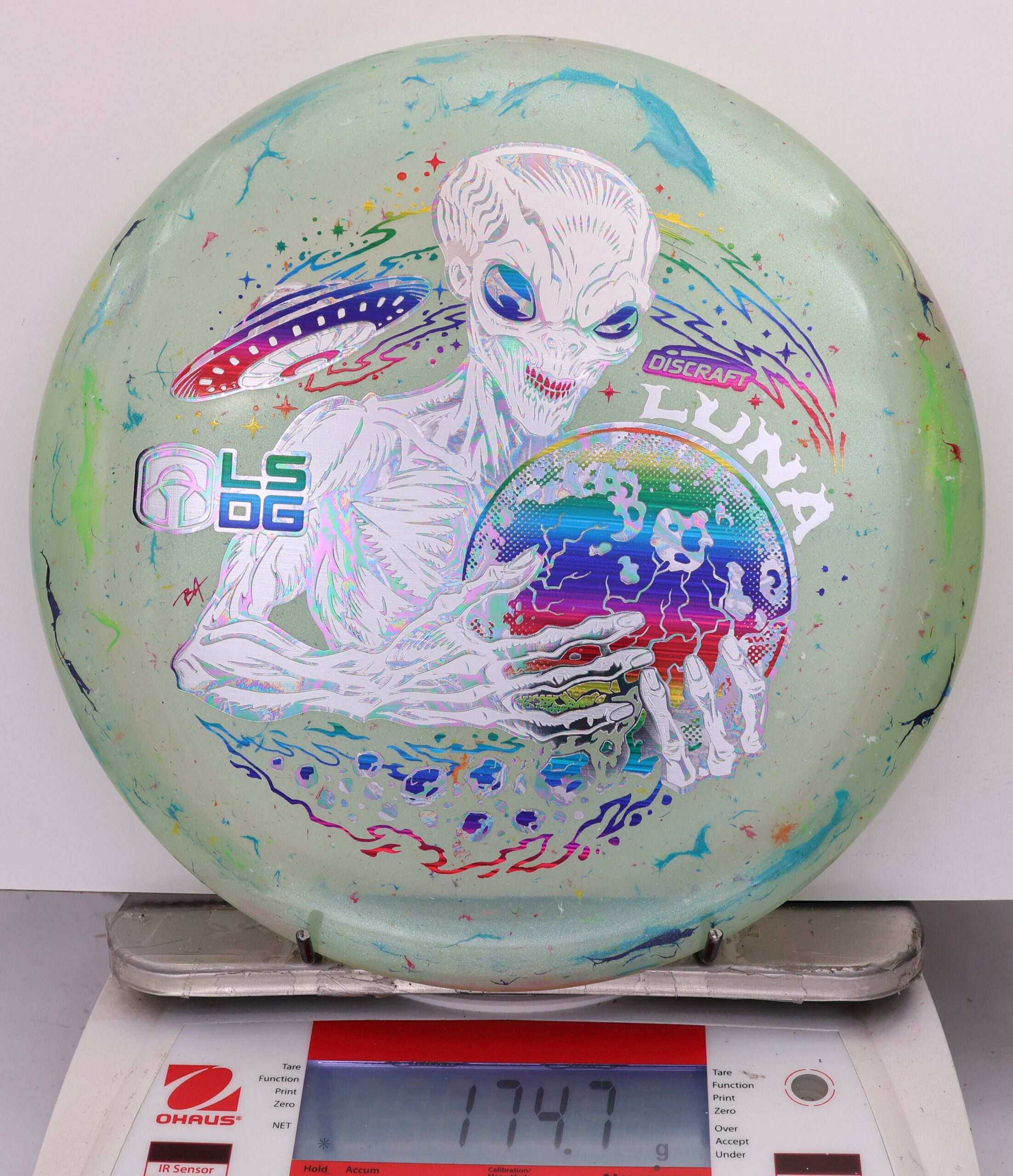 813872 Z FLX Jawbreaker Luna, Paul McBeth Ledgestone - Tri Foil - #14 Green, 175