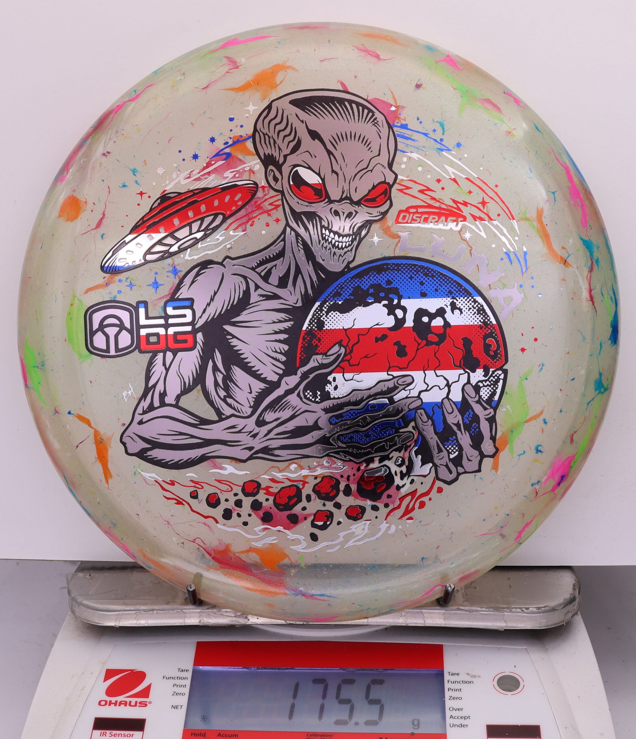 813928 Z FLX Jawbreaker Luna, Paul McBeth Ledgestone - Tri Foil - #22 PinkGreen, 176