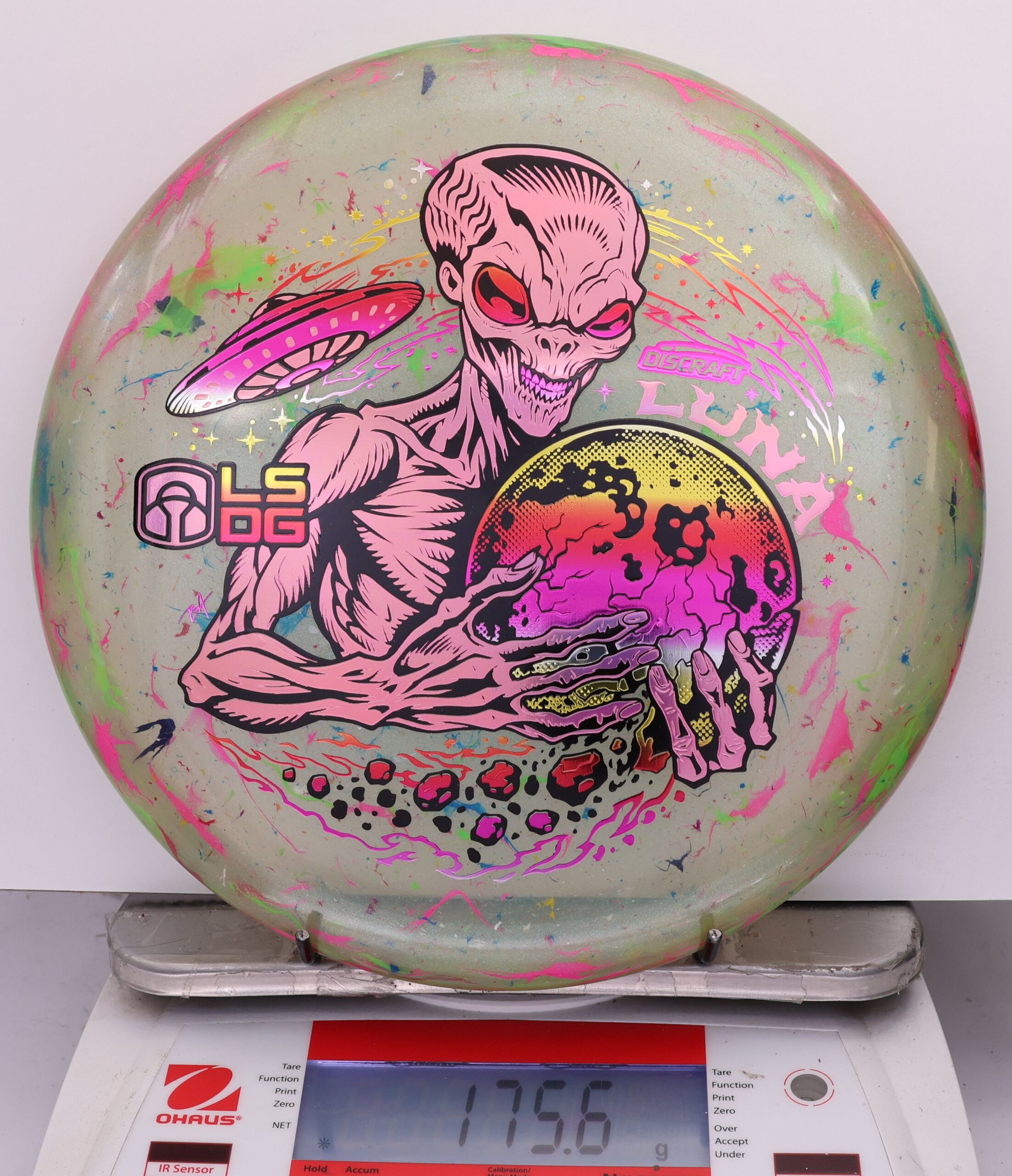 813929 Z FLX Jawbreaker Luna, Paul McBeth Ledgestone - Tri Foil - #23 PinkGreen, 176