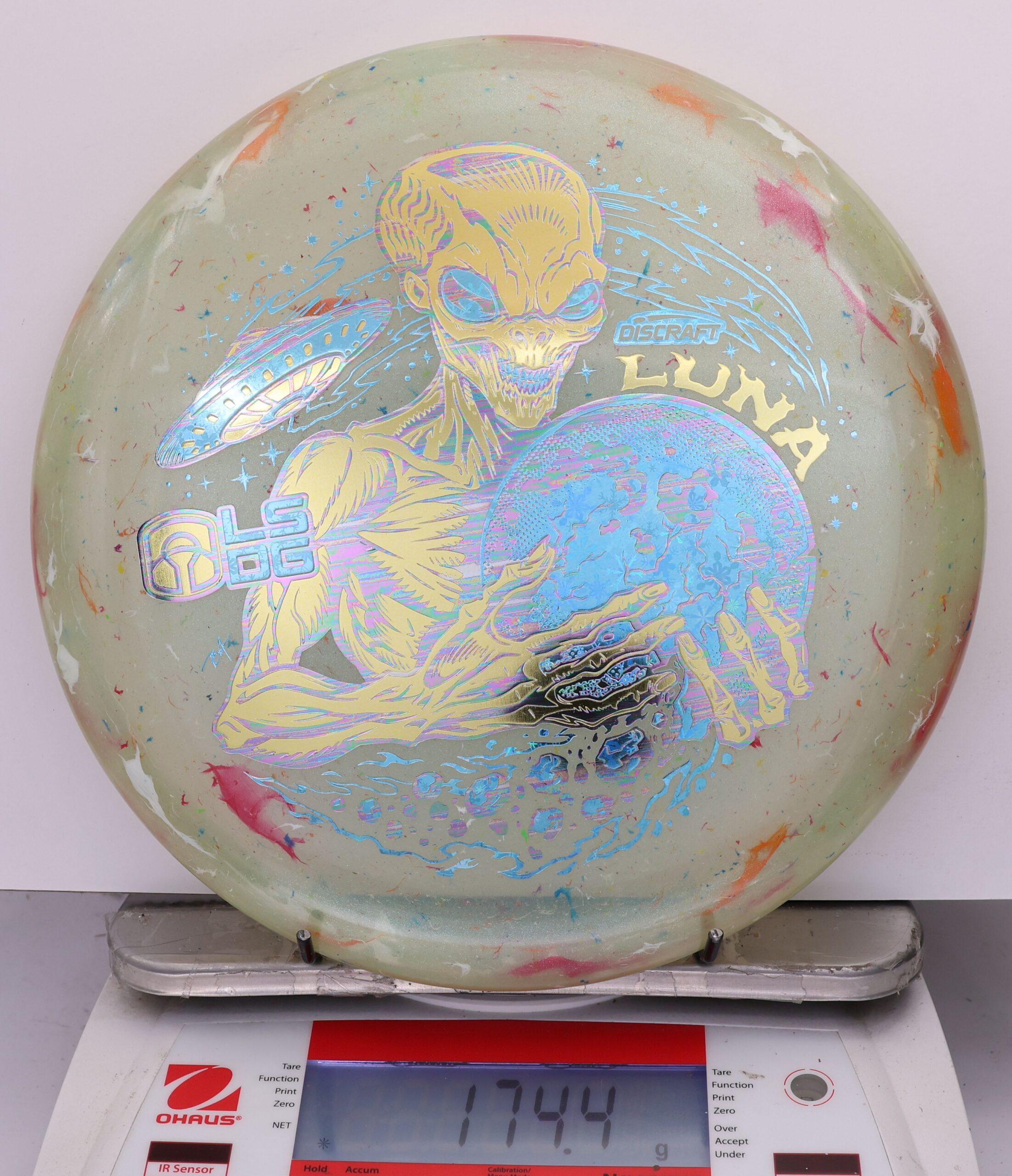 813930 Z FLX Jawbreaker Luna, Paul McBeth Ledgestone - Tri Foil - #24 Clearish, 174