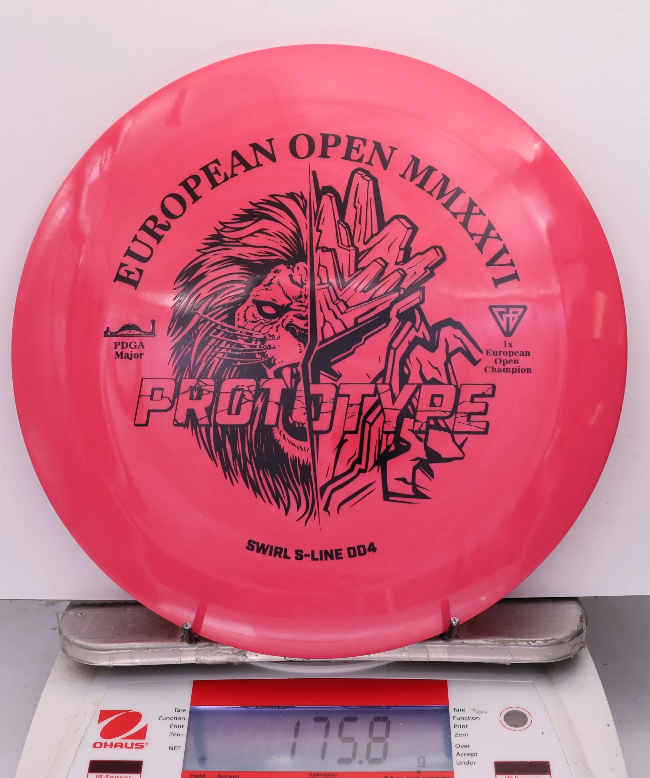 814701 Prototype Swirl S-Line DD4, 2026 European Open - #43 LtRed, 176
