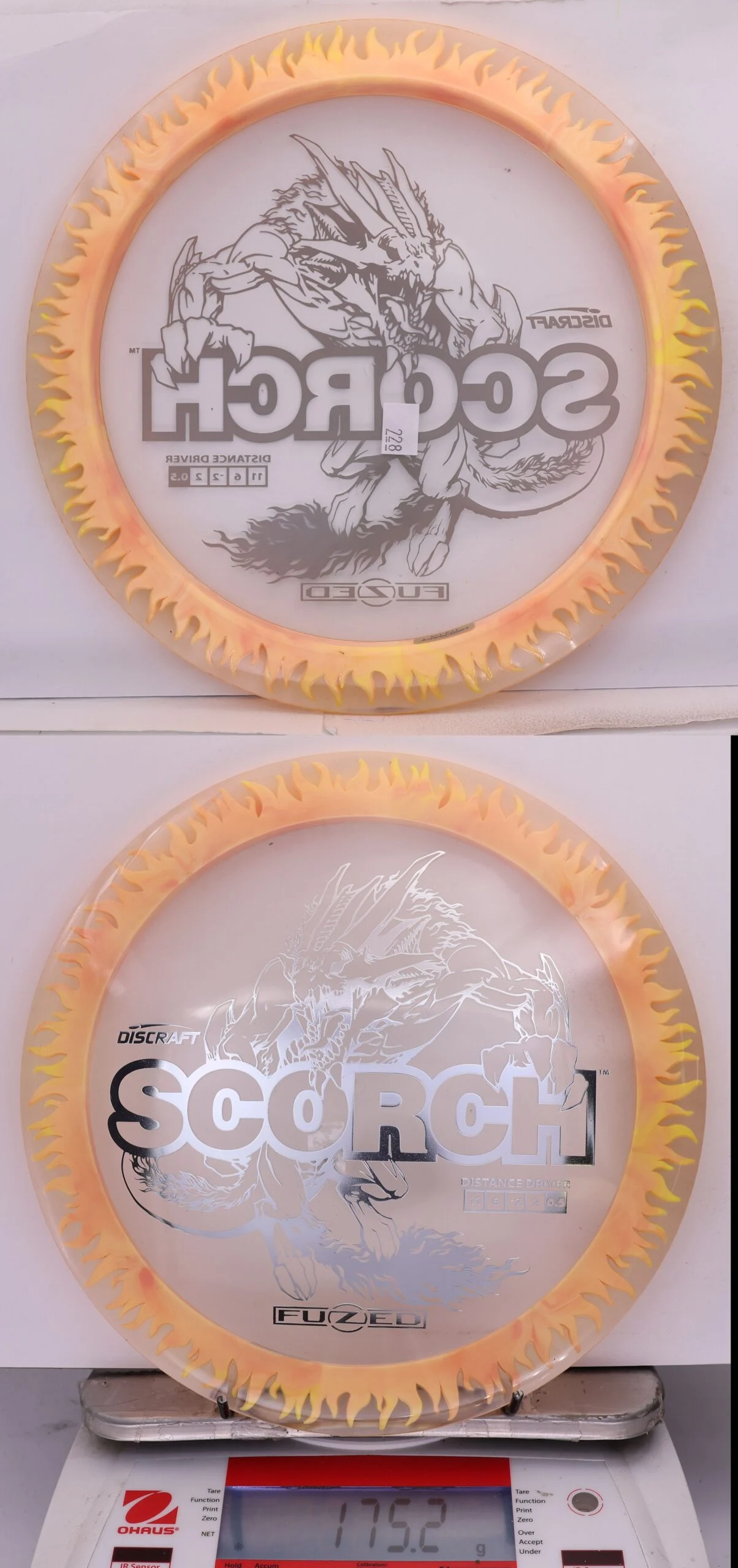 816799 FuZed Line Scorch - Flame - #228 Clear-YelloPeach, 175