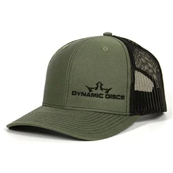 817066 Dynamic Discs King D's Trucker Hat - LodenBlack, Snapback