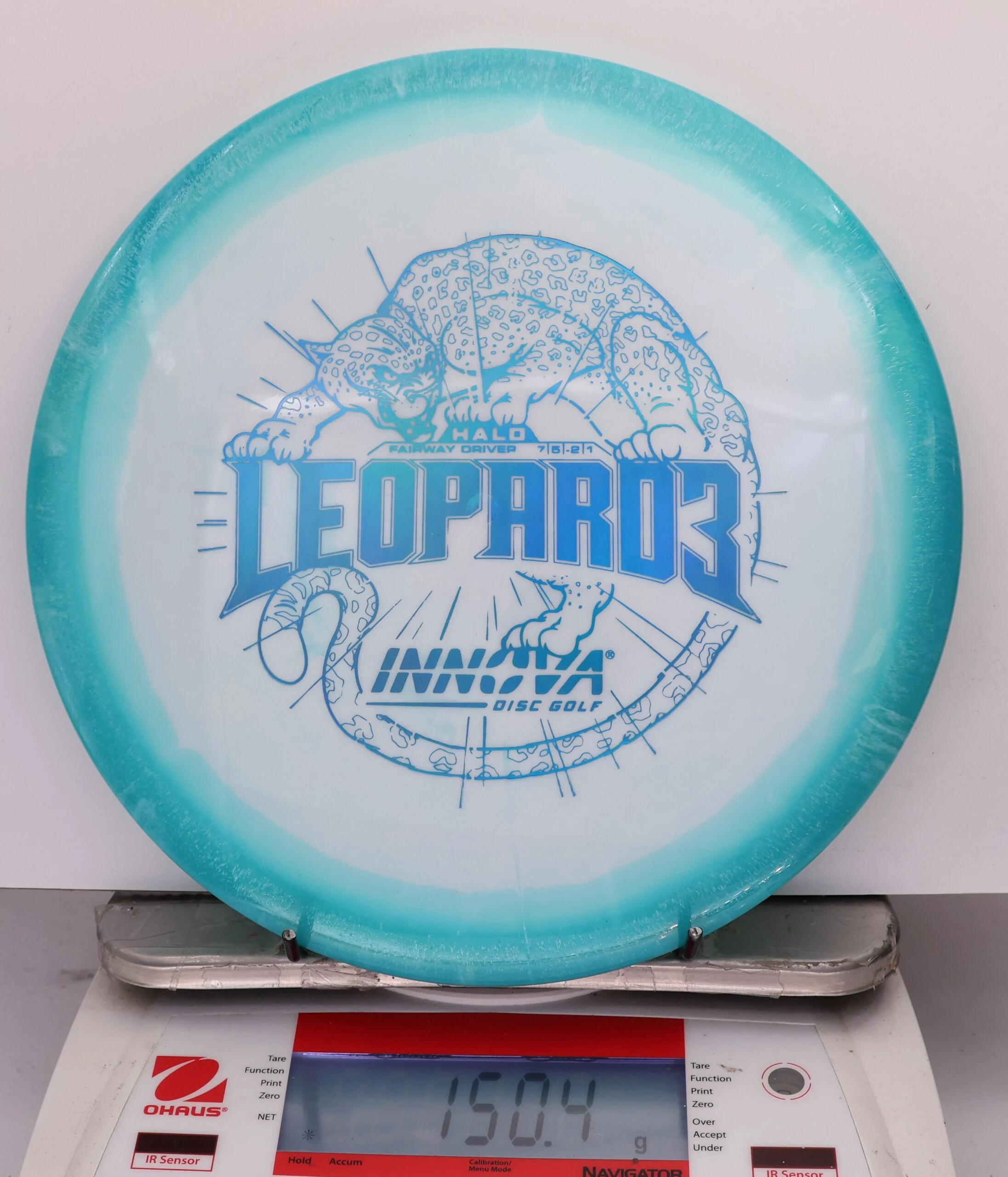 821127 Halo Star Leopard3 - #670 Teal-White, 150