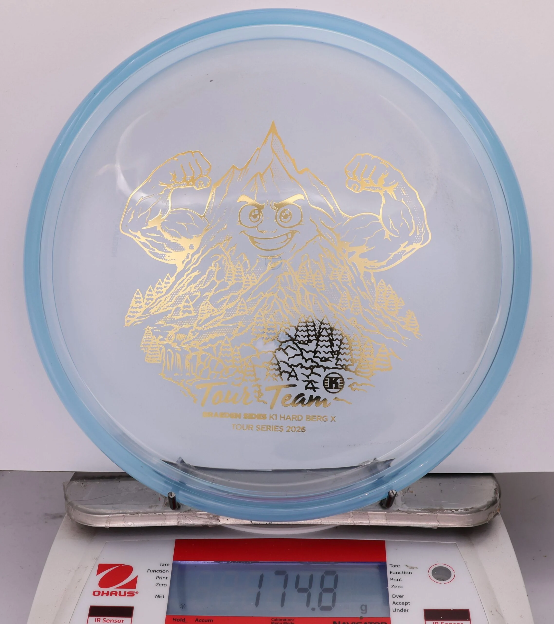 822409 K1 Hard Berg X, 2026 Braeden Sides Tour Series - #13 Clear Blue, 175
