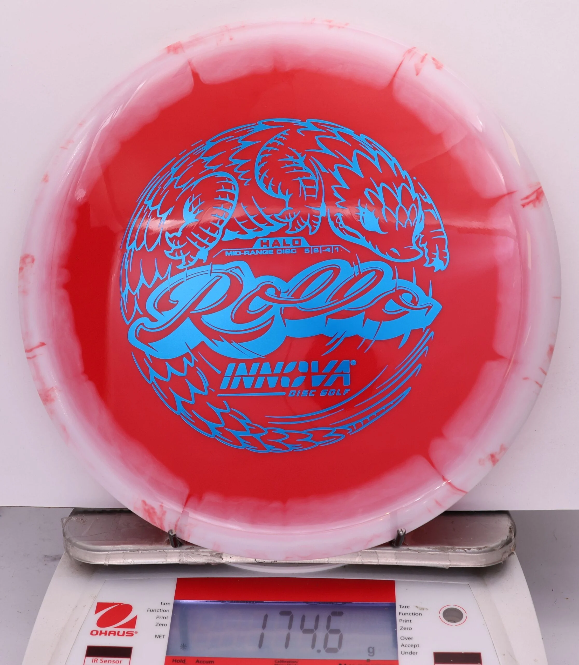 824232 Halo Star Rollo - #694 White-Red, 175