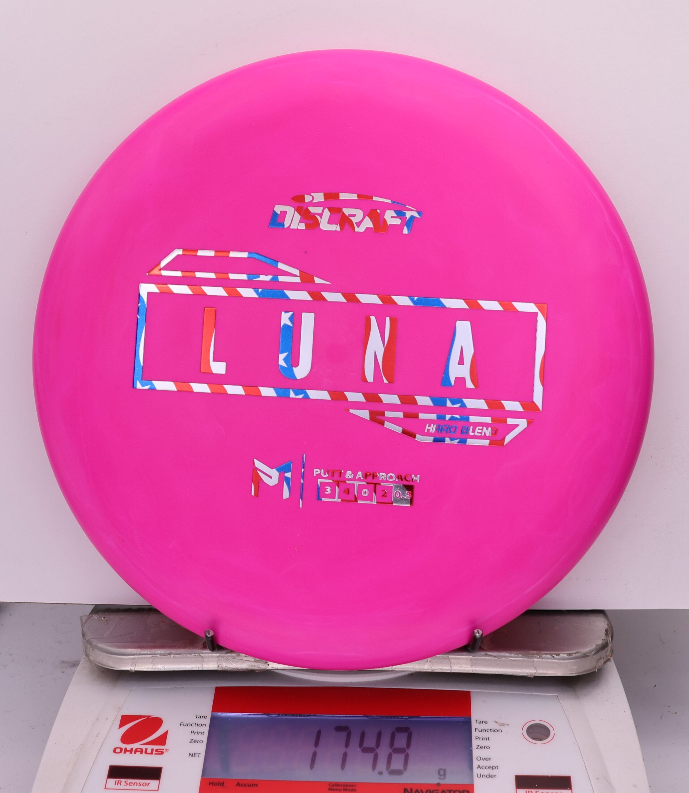 825593 Putter Line Hard Luna, Paul McBeth - #255 Pink, 175