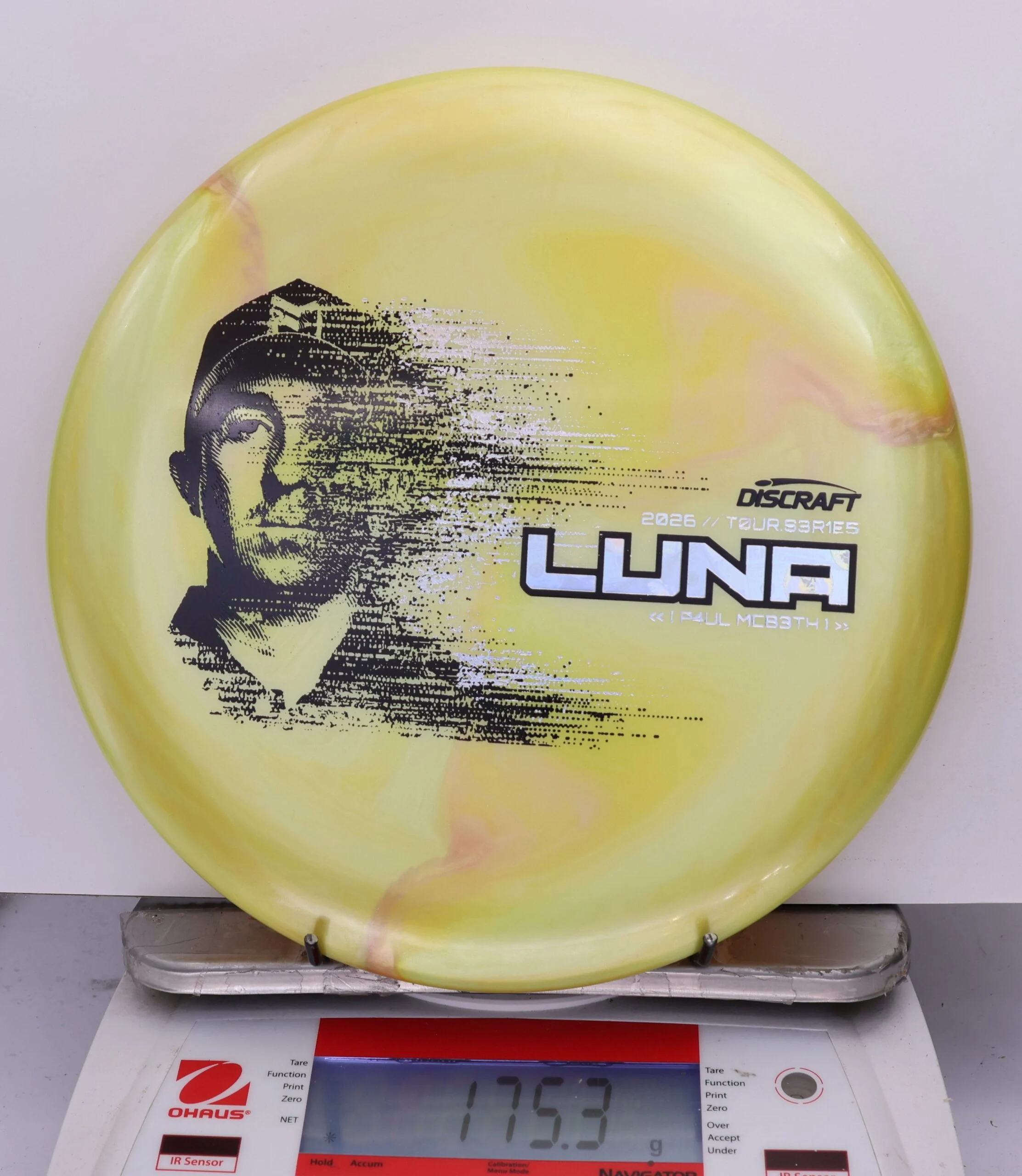 825994 Big Z Titanium Luna, Paul McBeth 2026 Tour Series - #256 Yellow, 175