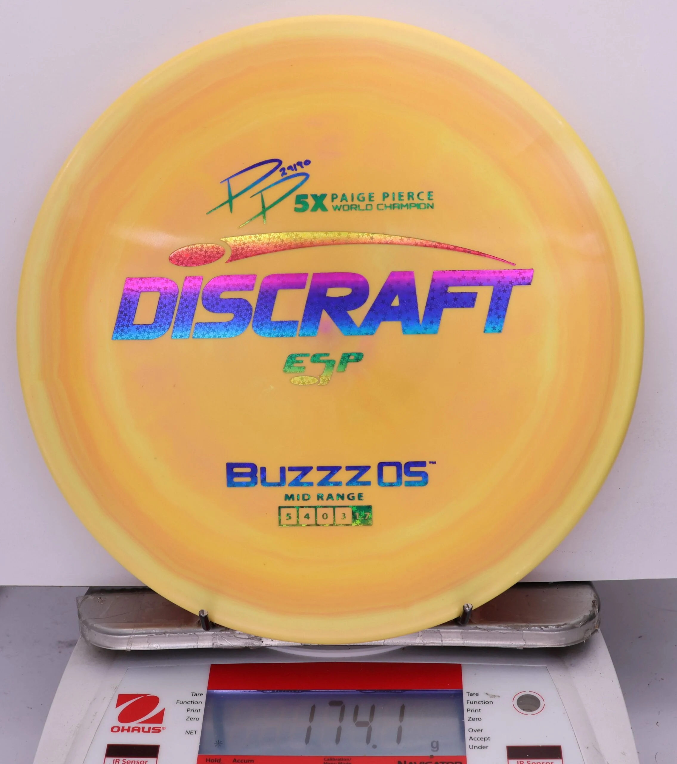 826961 ESP Buzzz OS, Paige Pierce 5X - #255 YellowOrange, 174