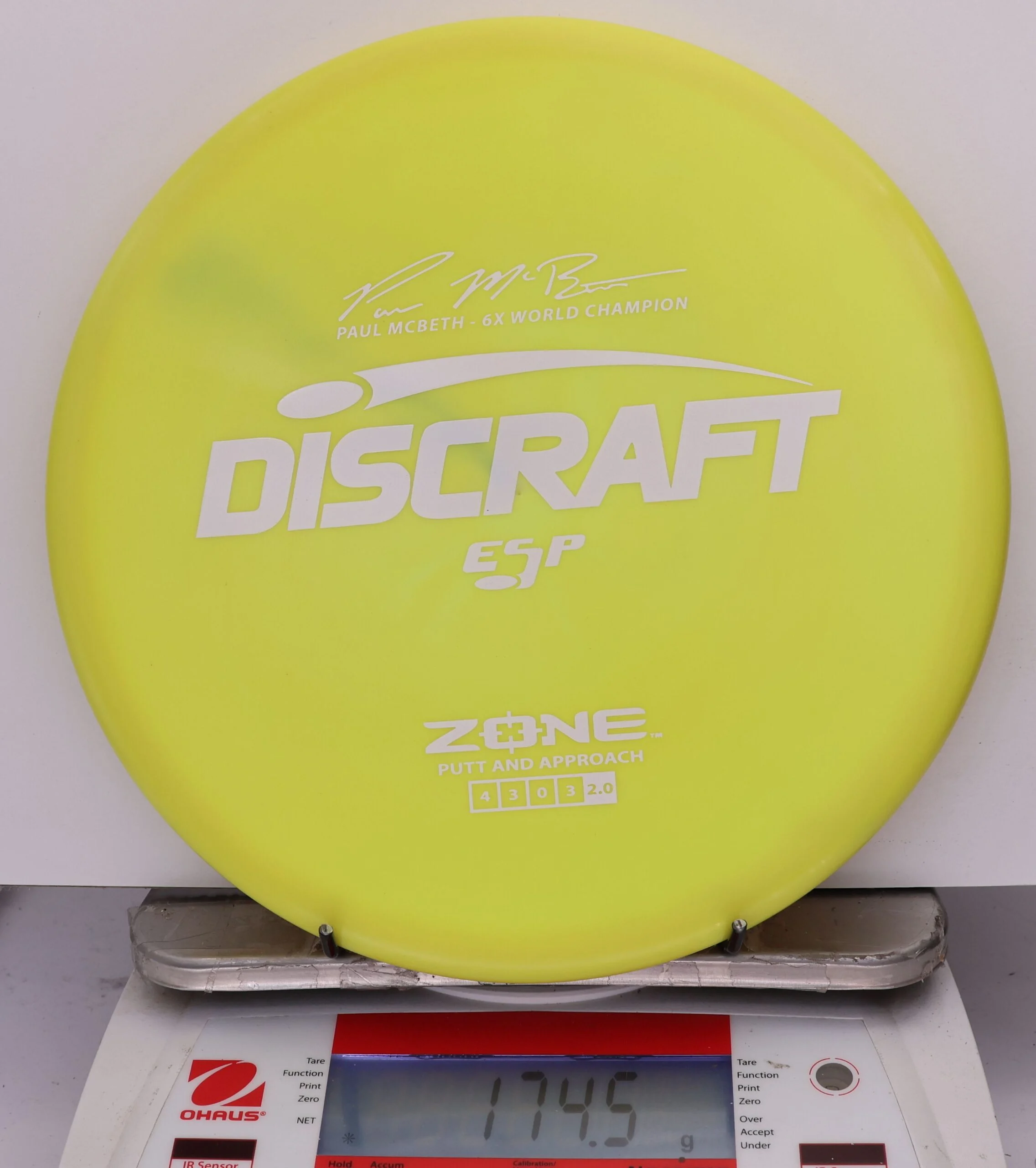 827100 ESP Zone, Paul McBeth 6X - #258 Yellow, 175