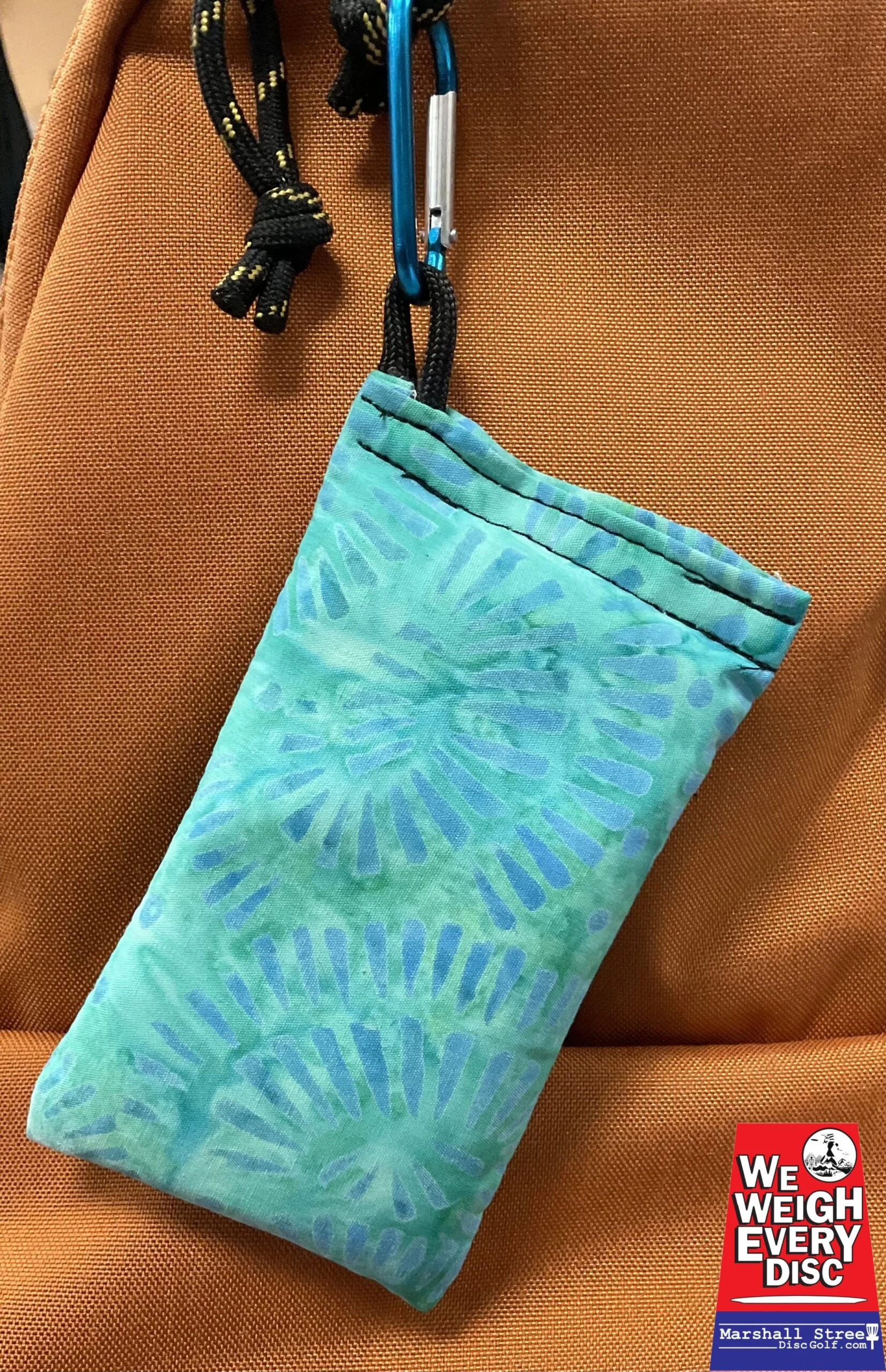 828524 Chalky Bags with Carabiner - Green Blue, Chalky Bags