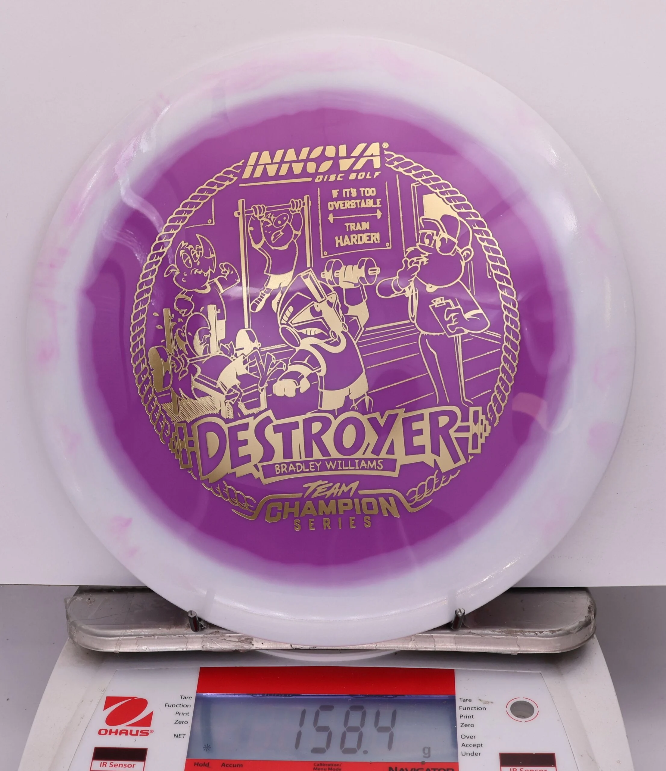 835086 Halo Star "Baby" Destroyer, Bradley Williams 2026 Tour Series - #18 White-Purple, 158
