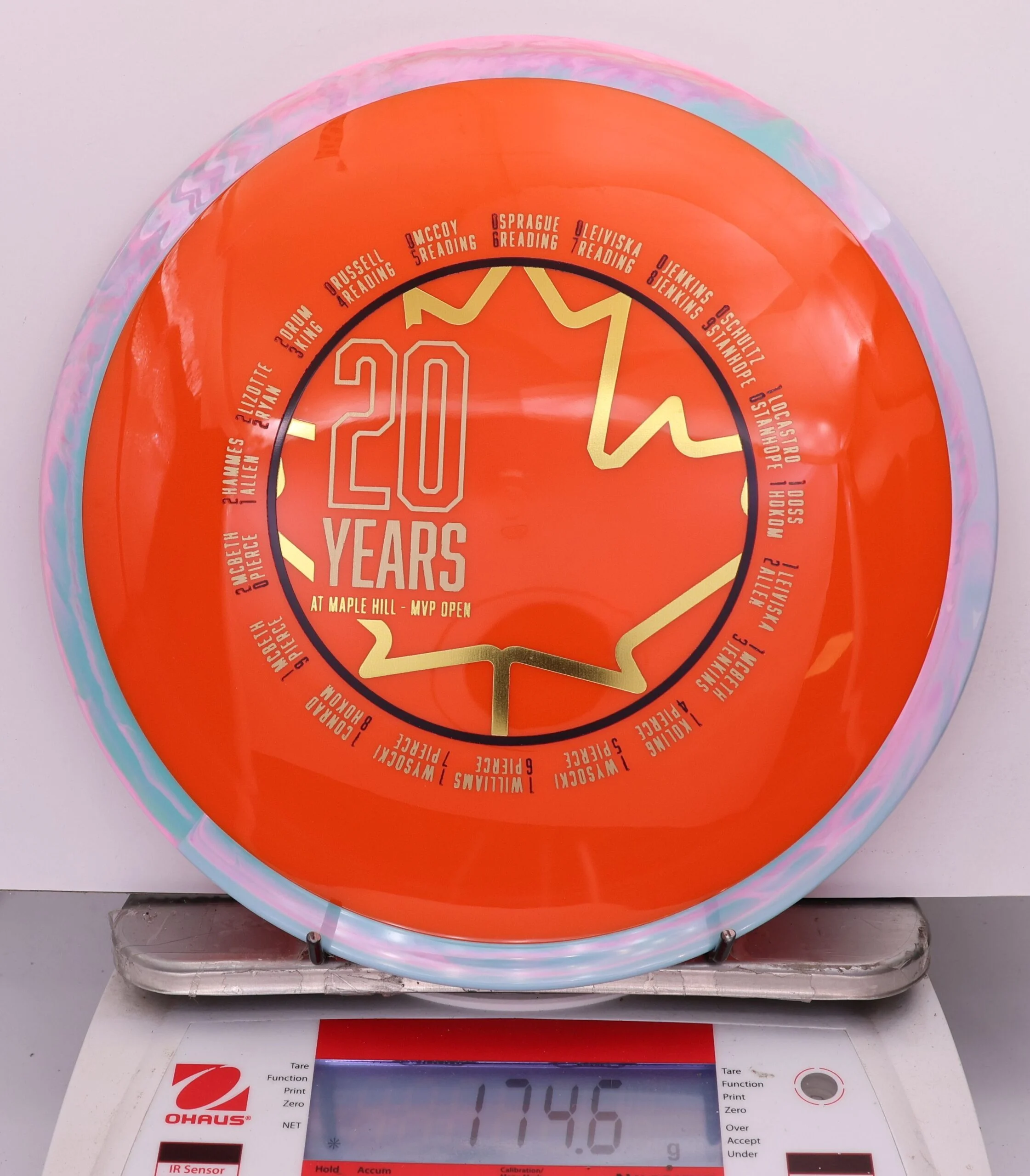 835885 ORIGINAL Simon Line Neutron Time-Lapse, 20 Years at Maple Hill - #21 PinkBlu-Orange, 175
