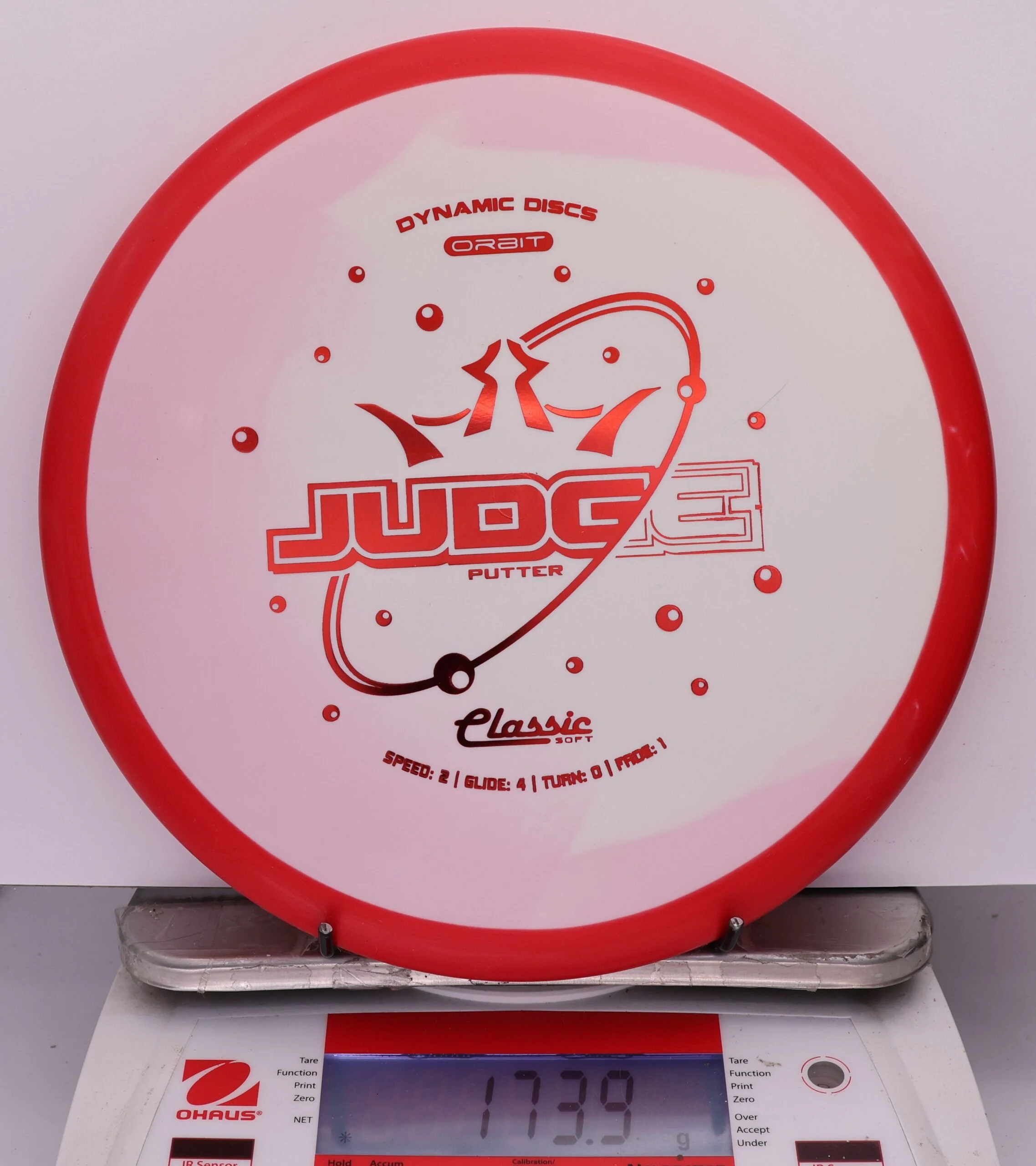 837221 Classic Soft Orbit Judge - #60 Red-White, 174