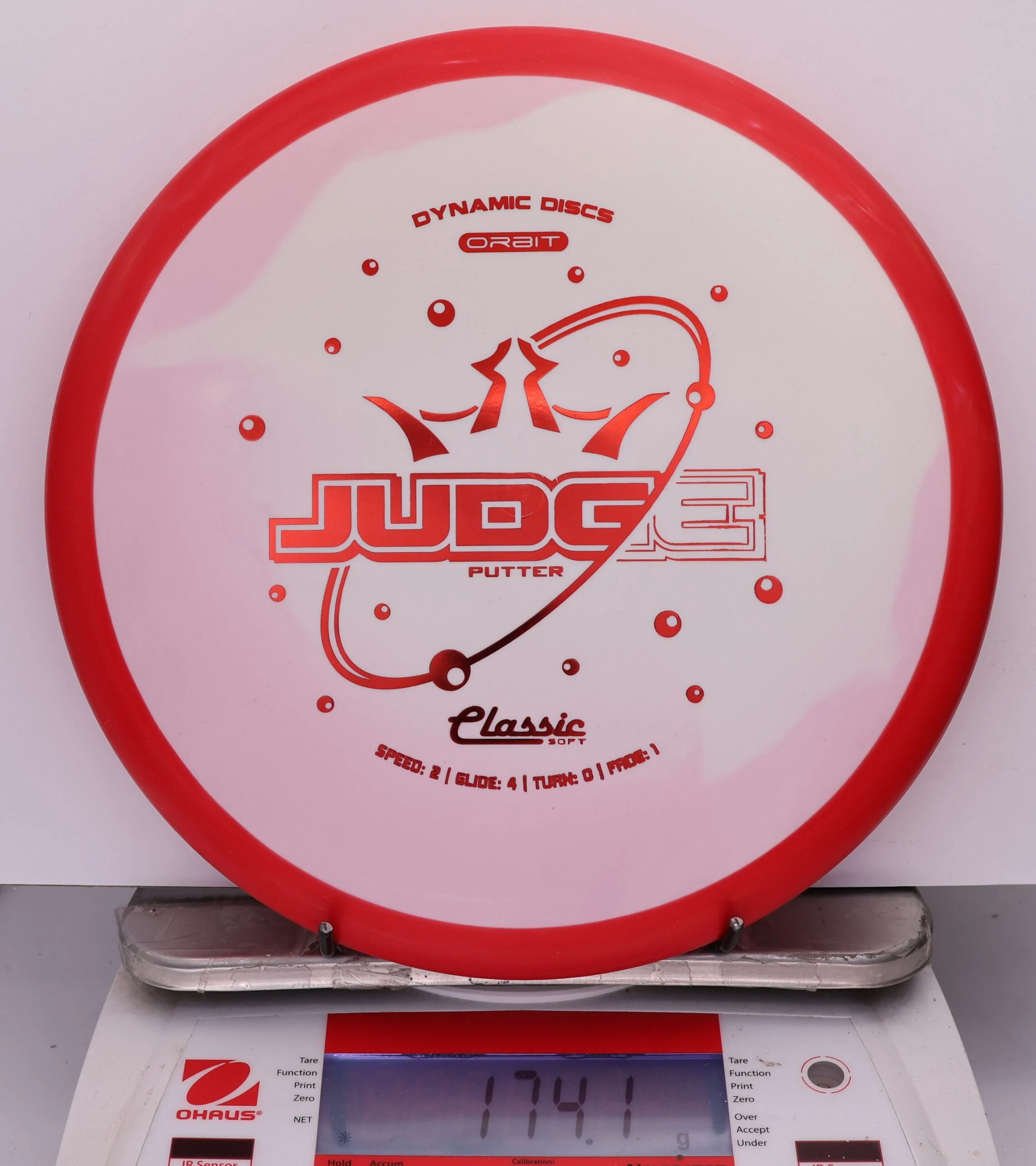 837223 Classic Soft Orbit Judge - #62 Red-White, 174