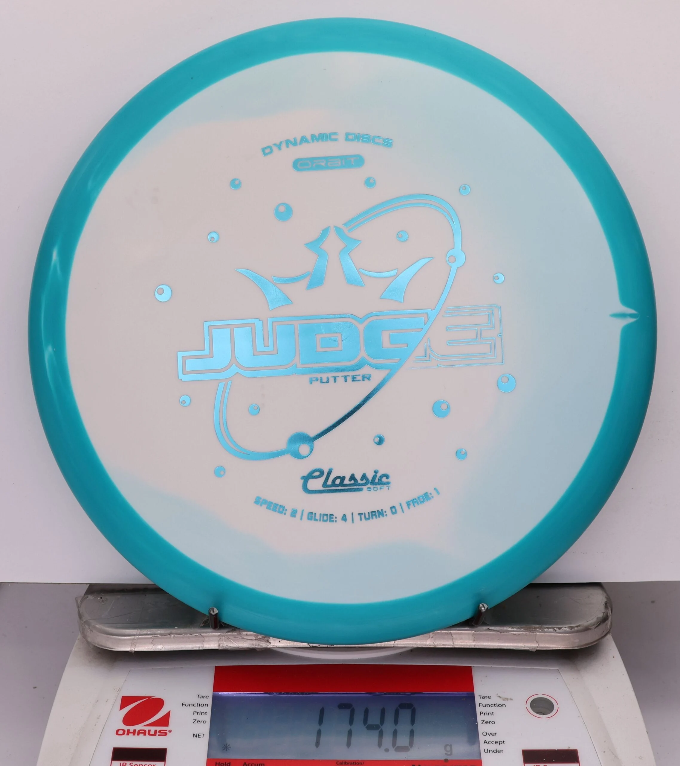 837224 Classic Soft Orbit Judge - #63 Teal-White, 174
