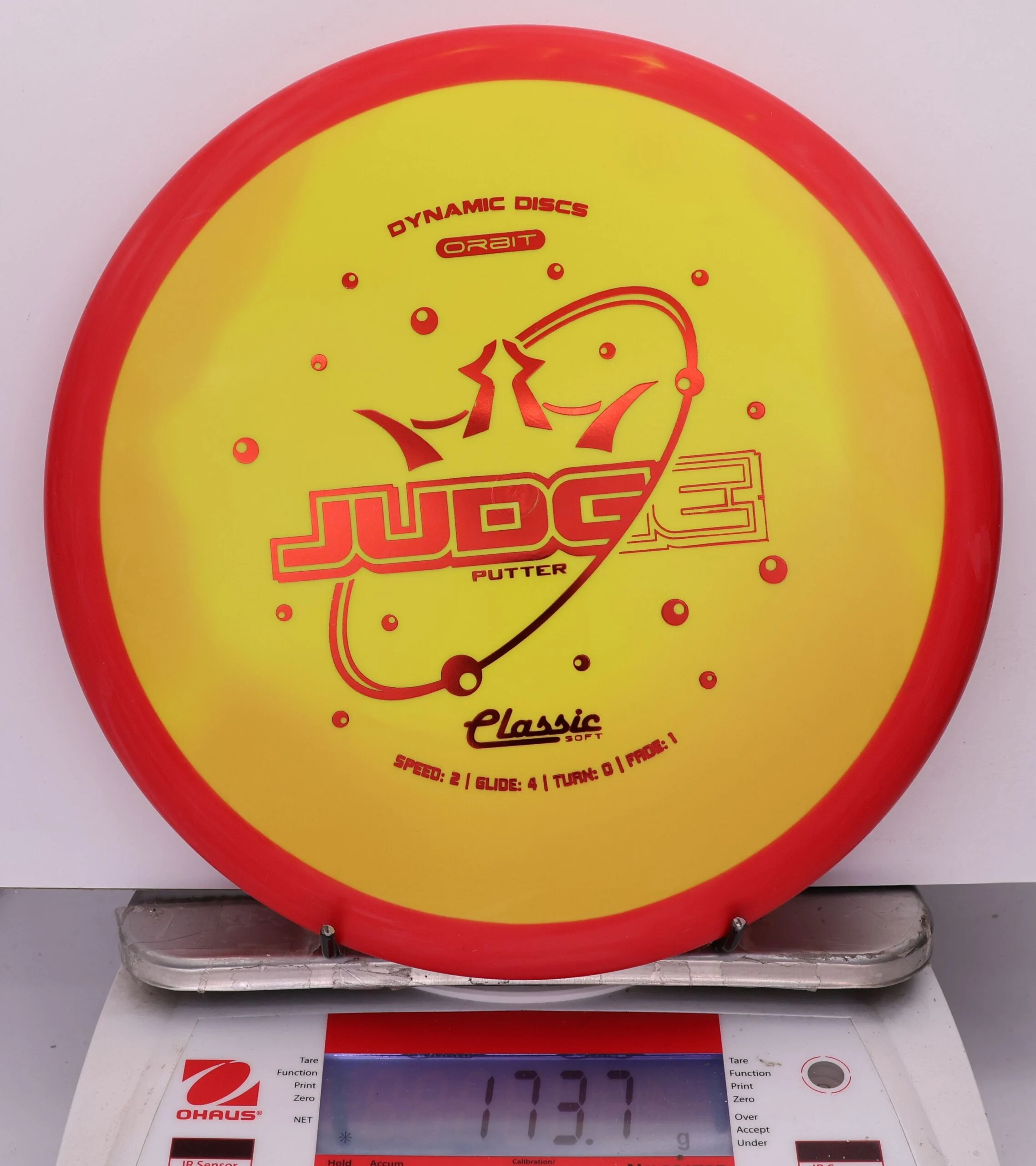 837225 Classic Soft Orbit Judge - #64 Red-Yellow, 174
