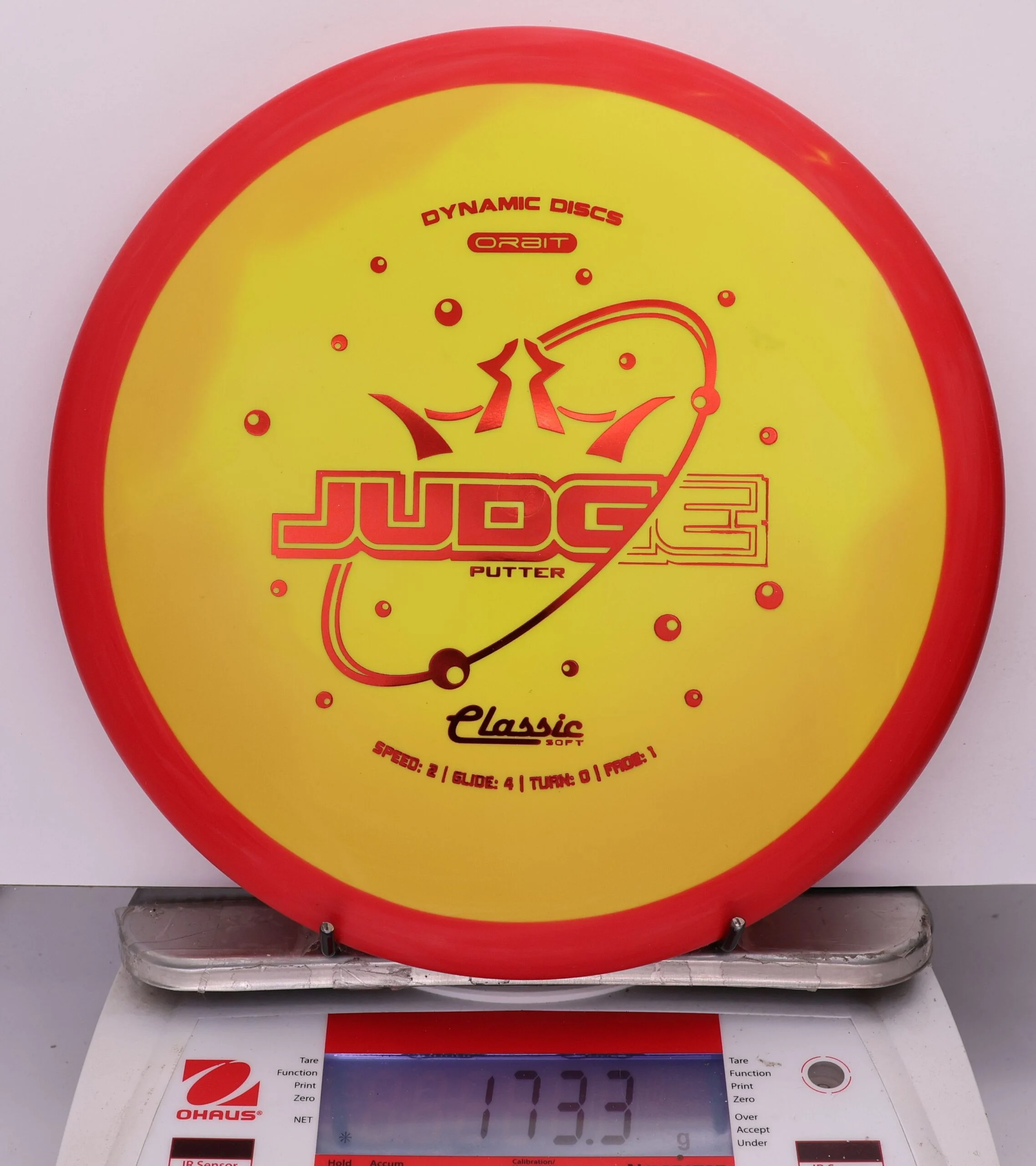 837233 Classic Soft Orbit Judge - #65 Red-Yellow, 173