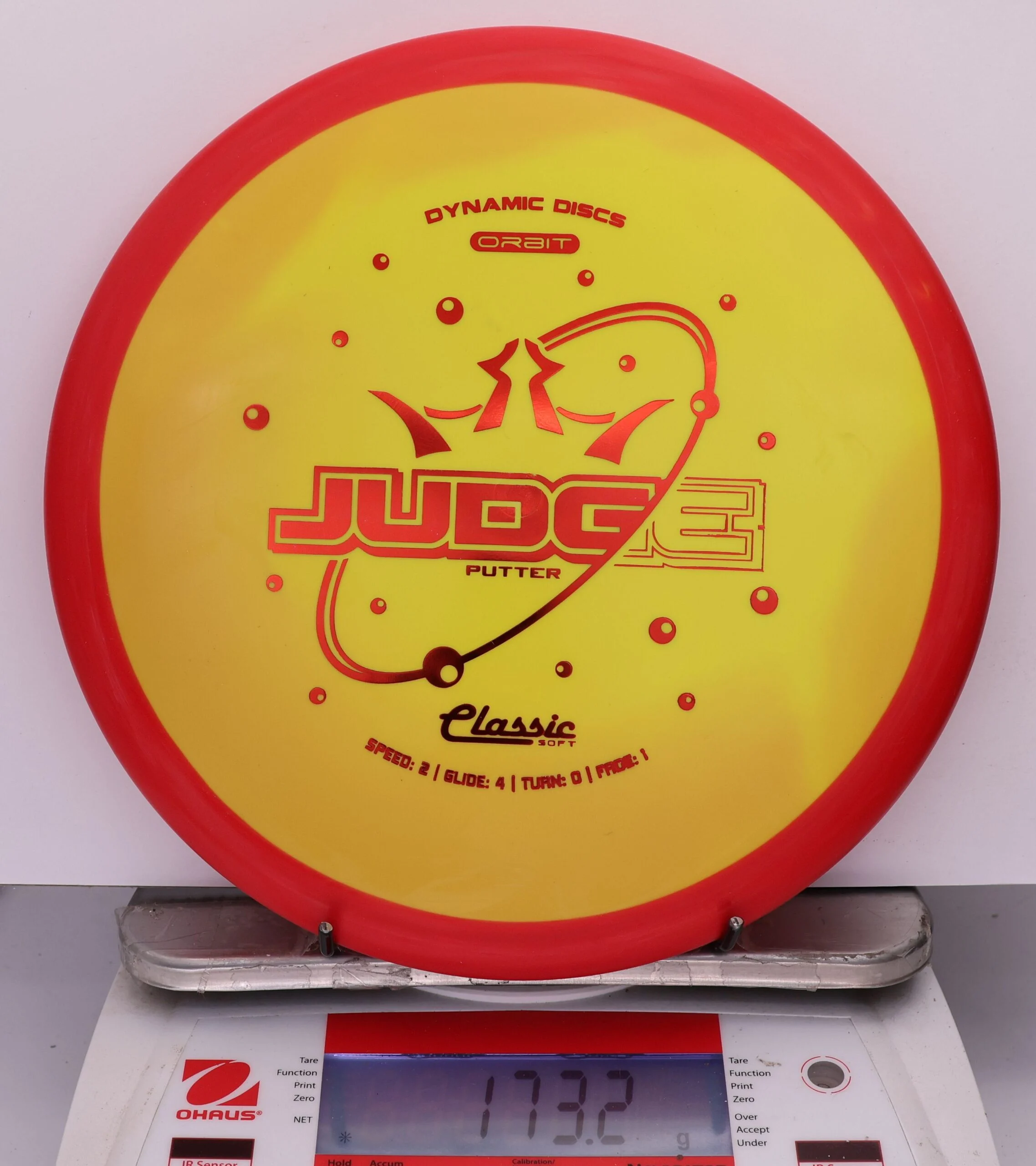 837234 Classic Soft Orbit Judge - #66 Red-Yellow, 173