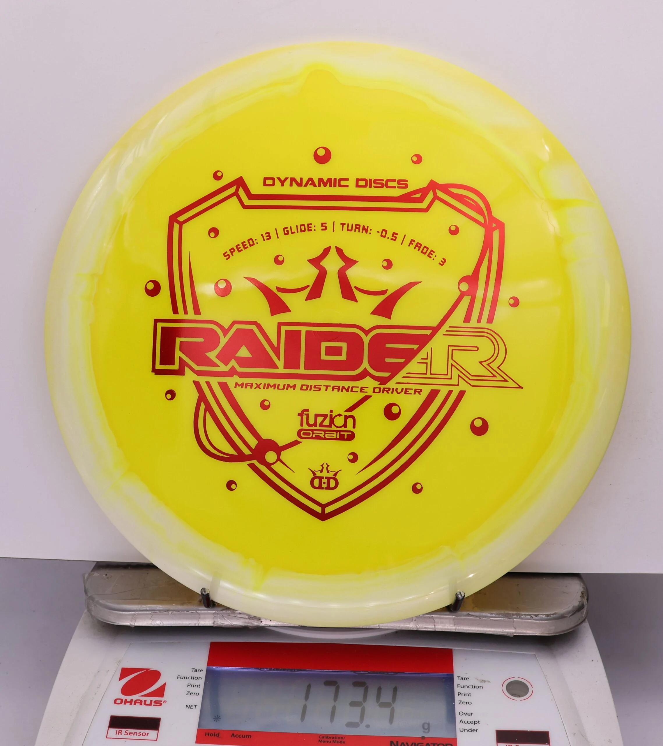 838460 Fuzion Orbit Raider - #62 White-Yellow, 173