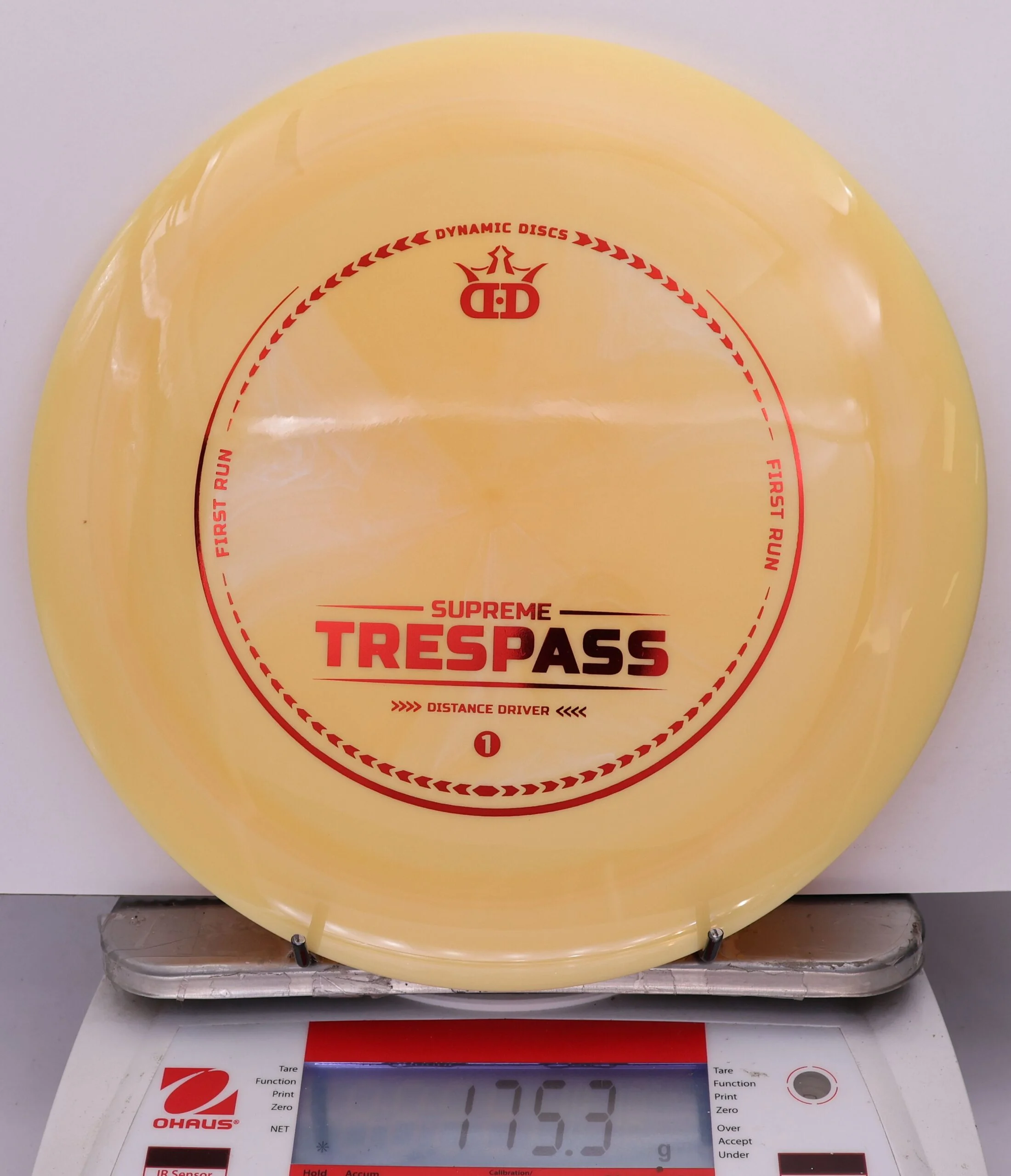838543 Supreme Trespass, 1st Run - #61 Yellow, 175