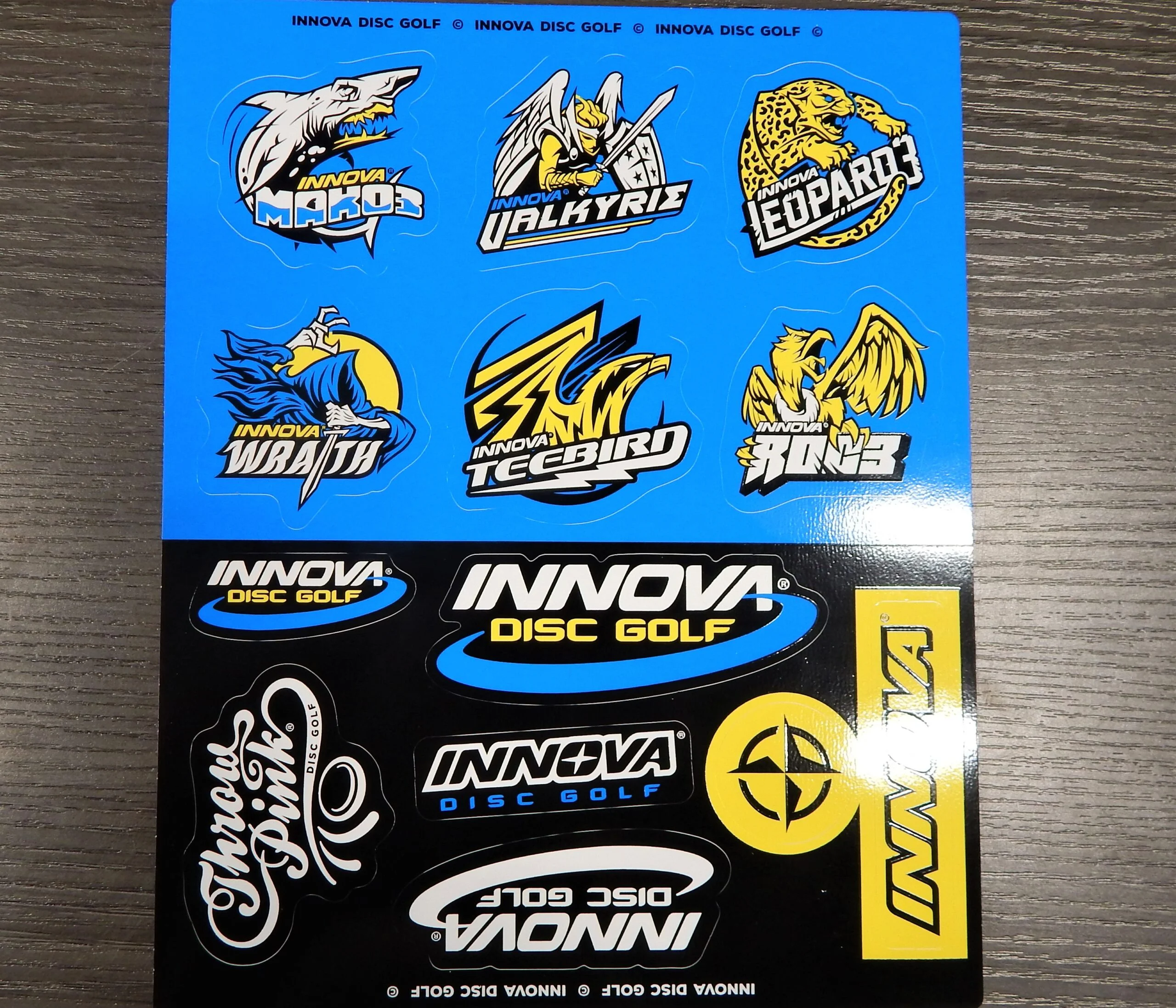 839583 Innova Sticker Sheet, Molds - BlueBlackYellow, Sheet