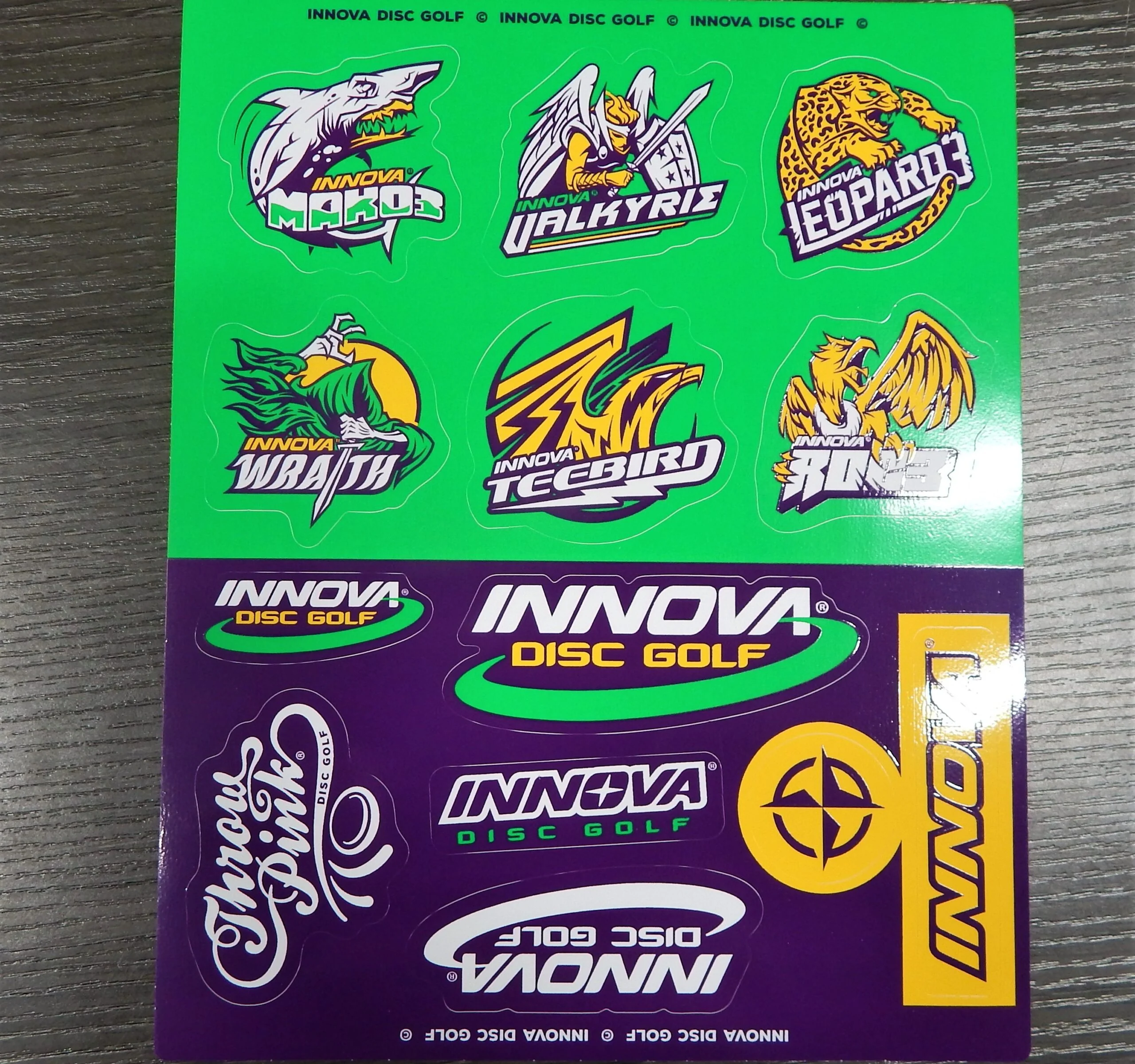 839585 Innova Sticker Sheet, Molds - GreenPurpleYellow, Sheet