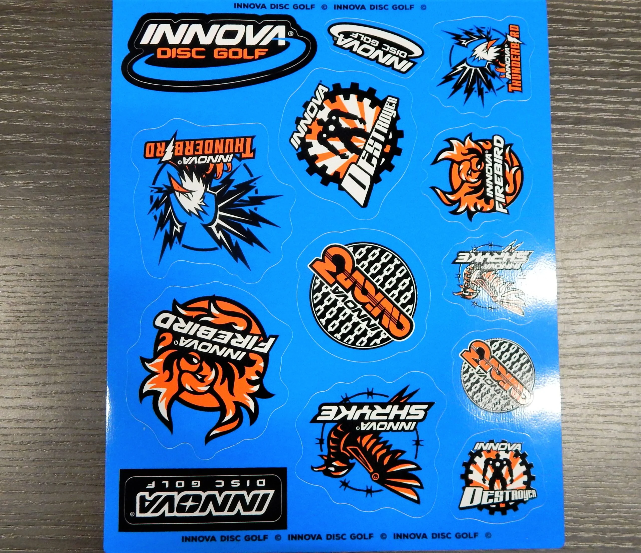 839586 Innova Sticker Sheet, Molds - BlueOrange, Sheet