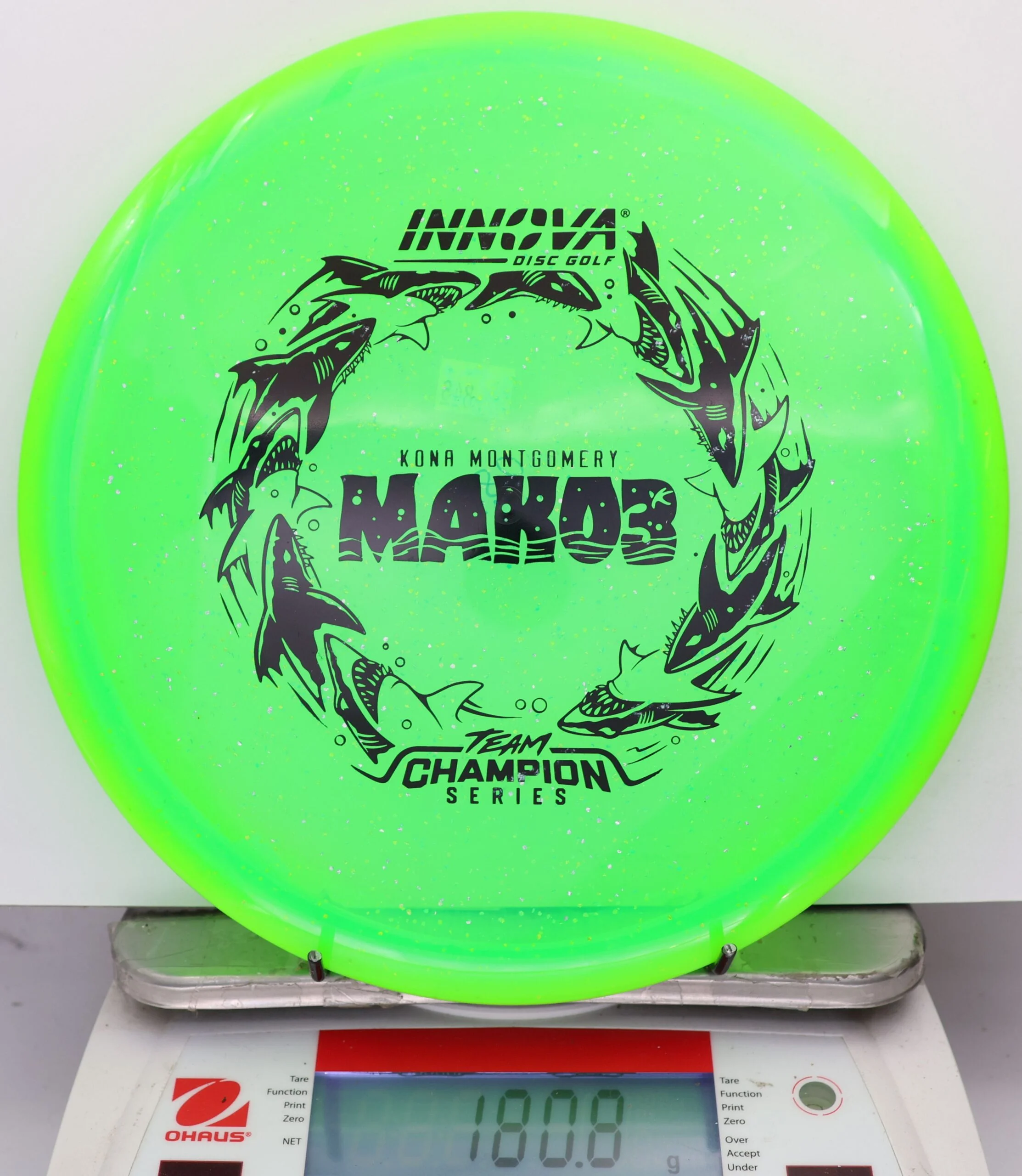 848513 Metal Flake Halo Champion Mako3, Kona Montgomery 2026 Tour Series - #848 NGreen, 181