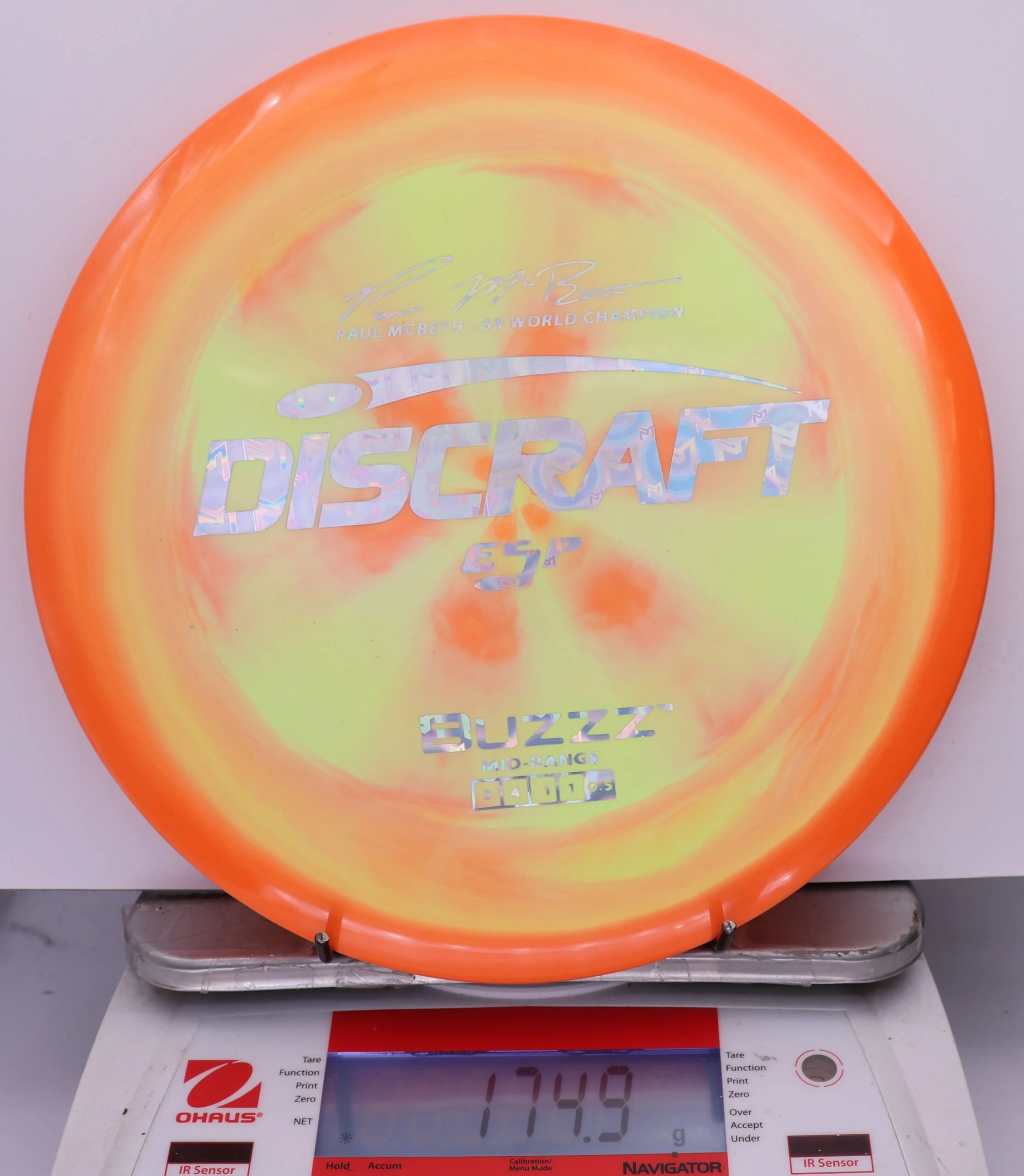 849894 ESP Buzzz, Paul McBeth 6X - #290 OrangeYellow, 175
