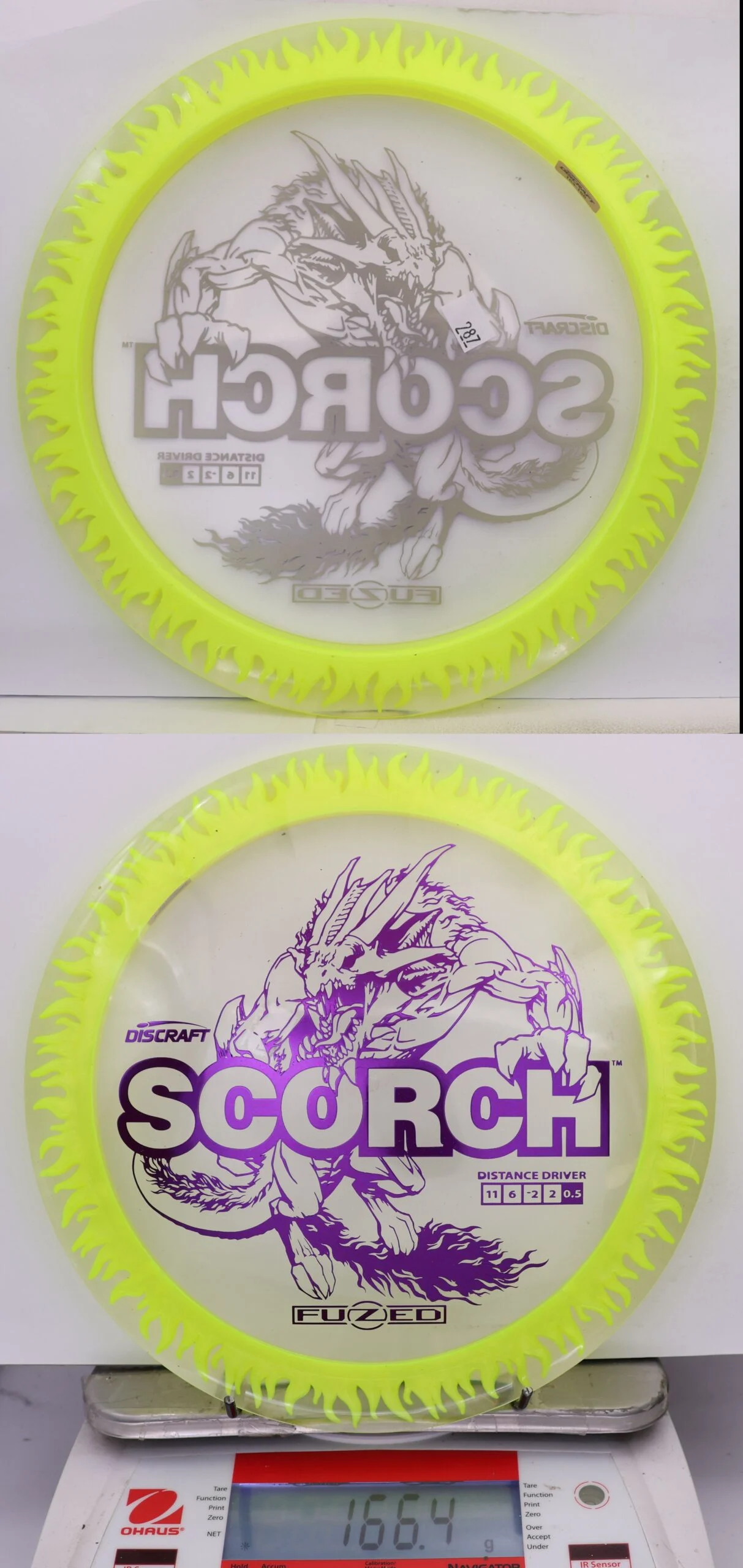 850281 FuZed Line Scorch - Flame - #287 NYellow-Clear, 166